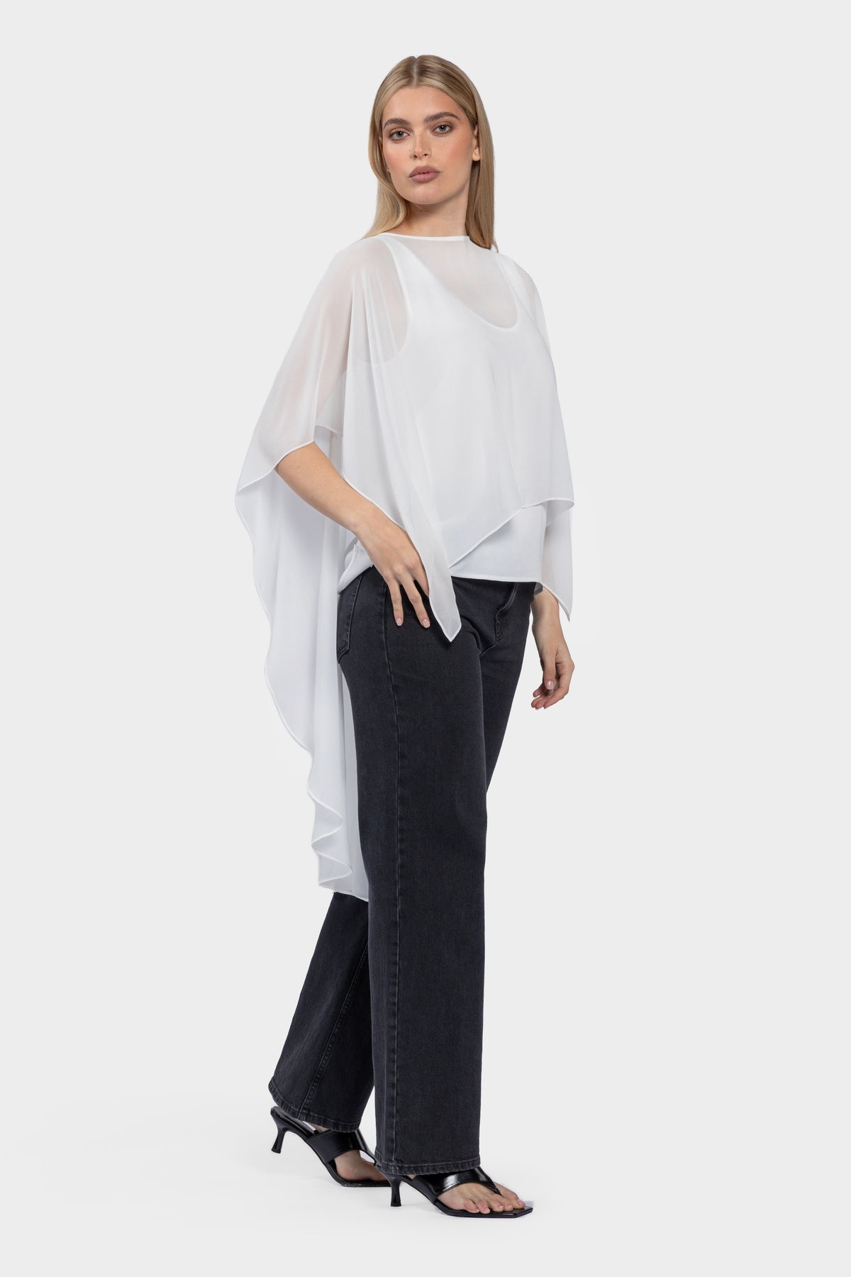 Zalia Long Cape