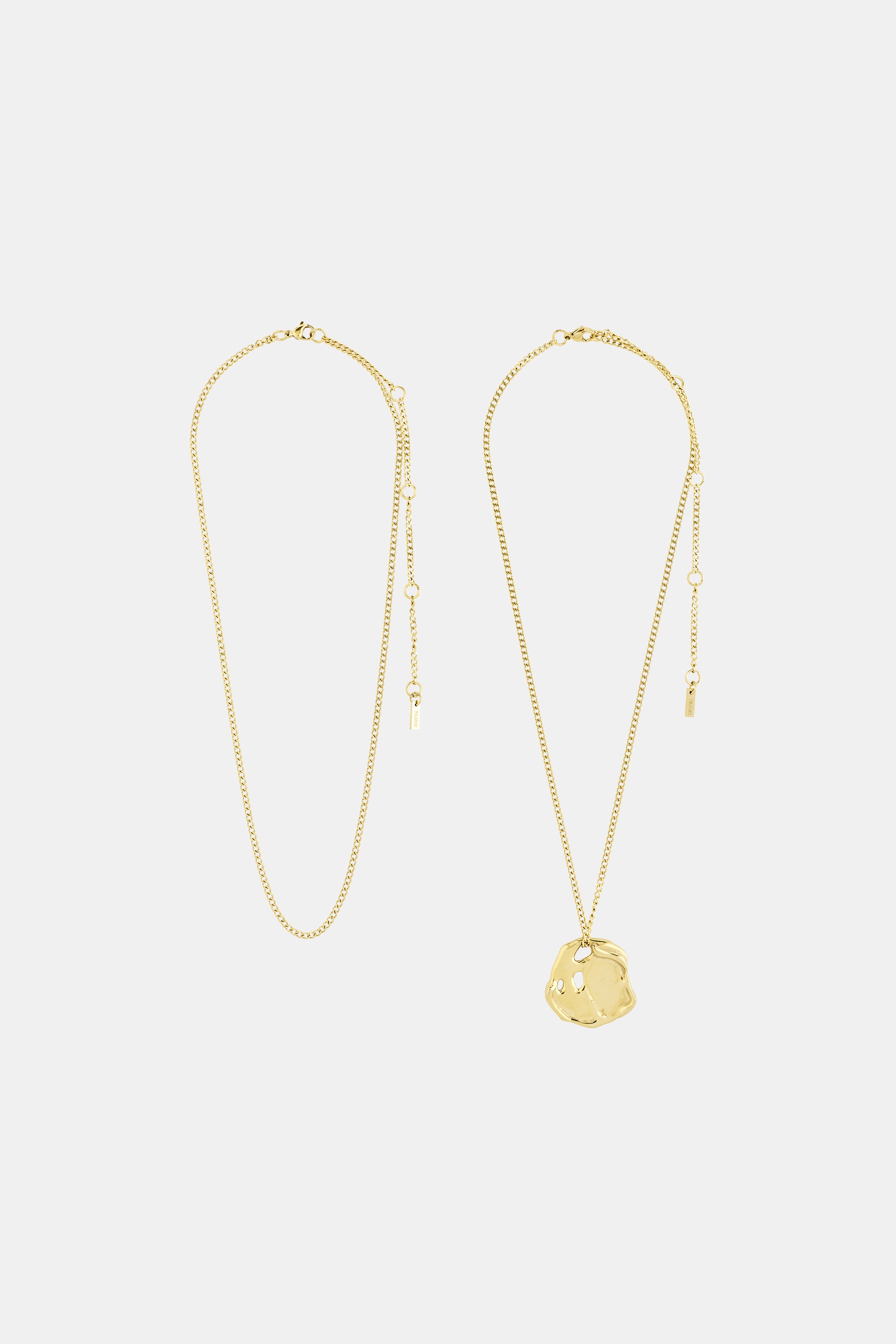 Dawn Hammered Disk Necklace