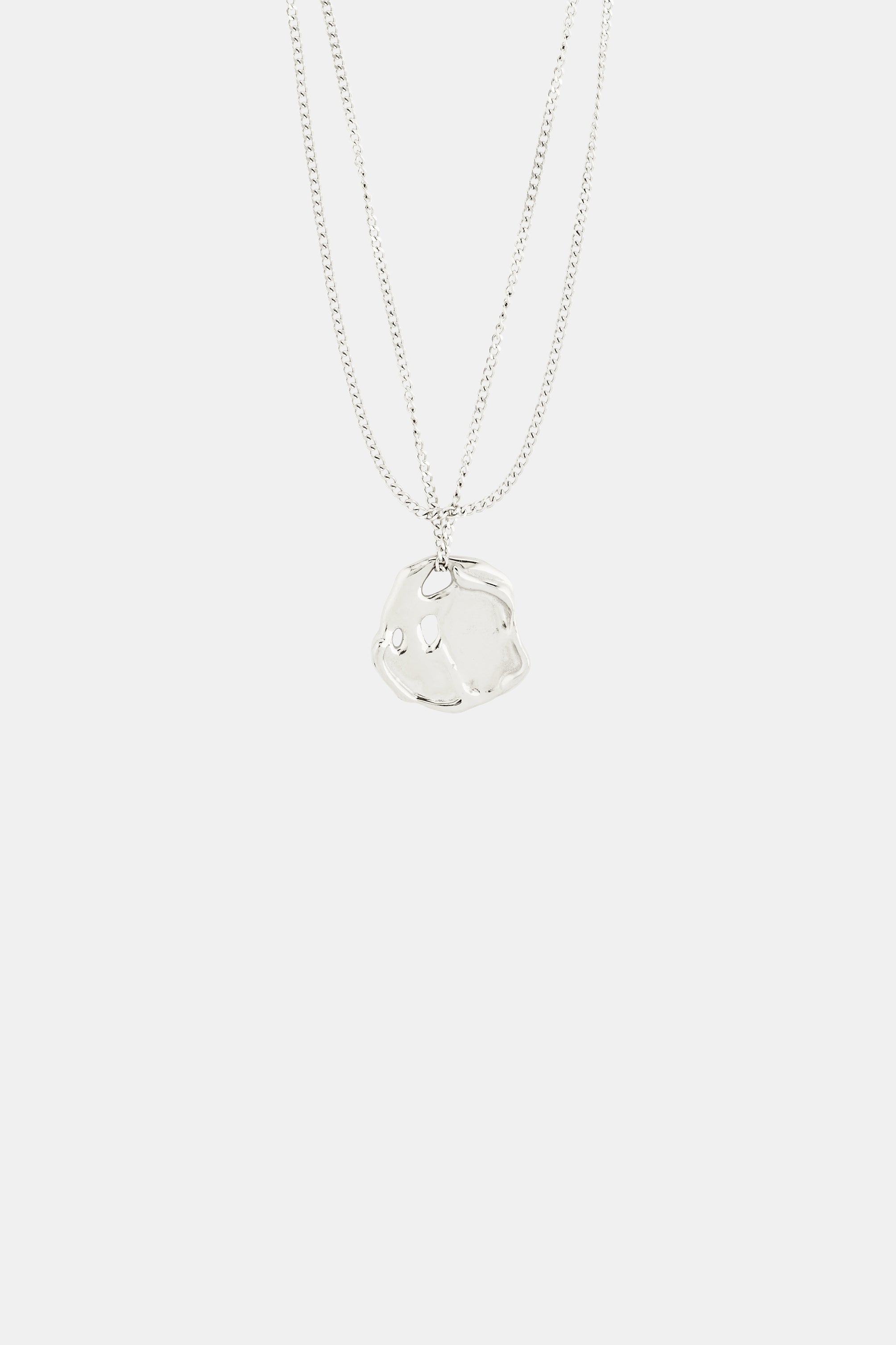 Dawn Hammered Disk Necklace