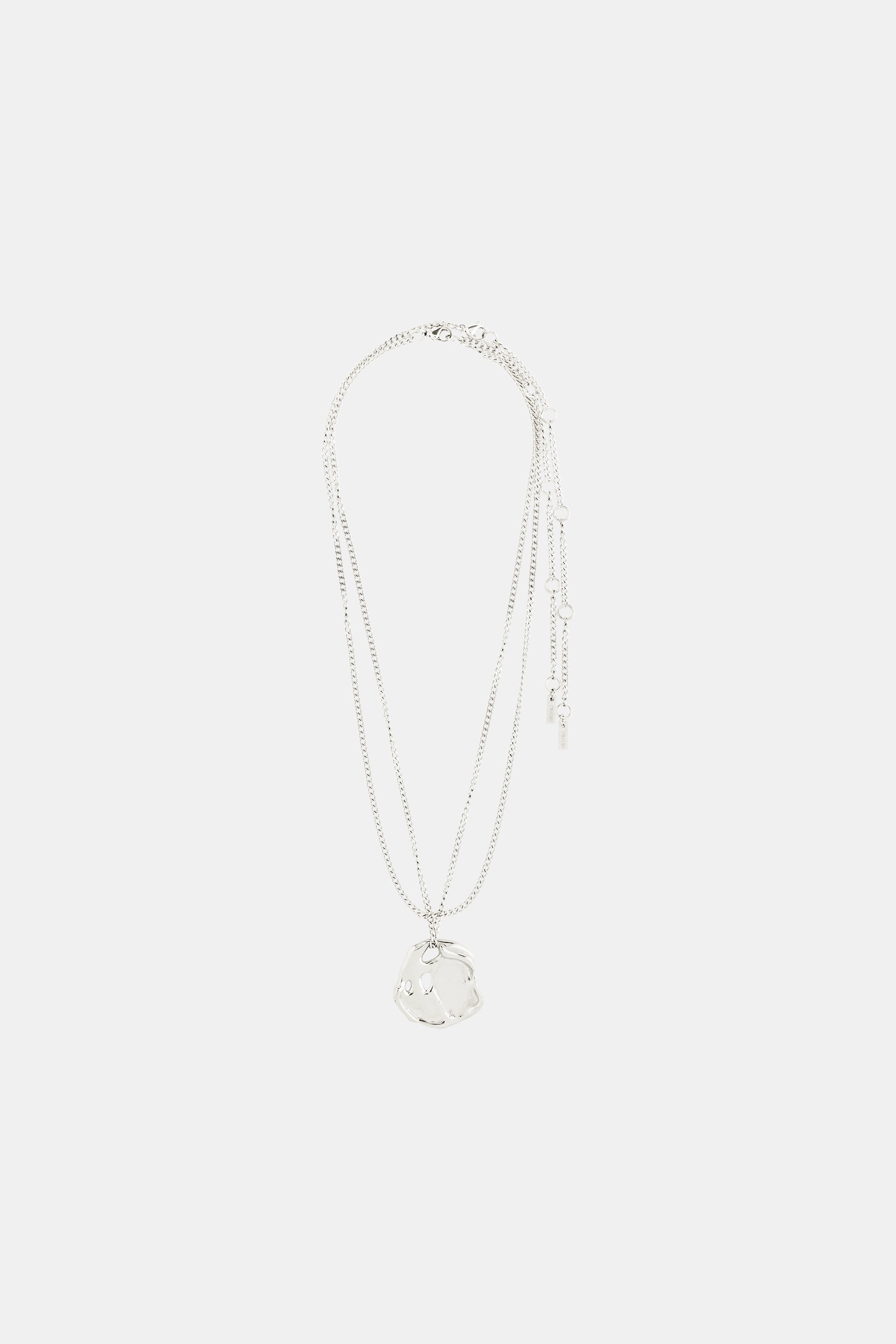 Dawn Hammered Disk Necklace