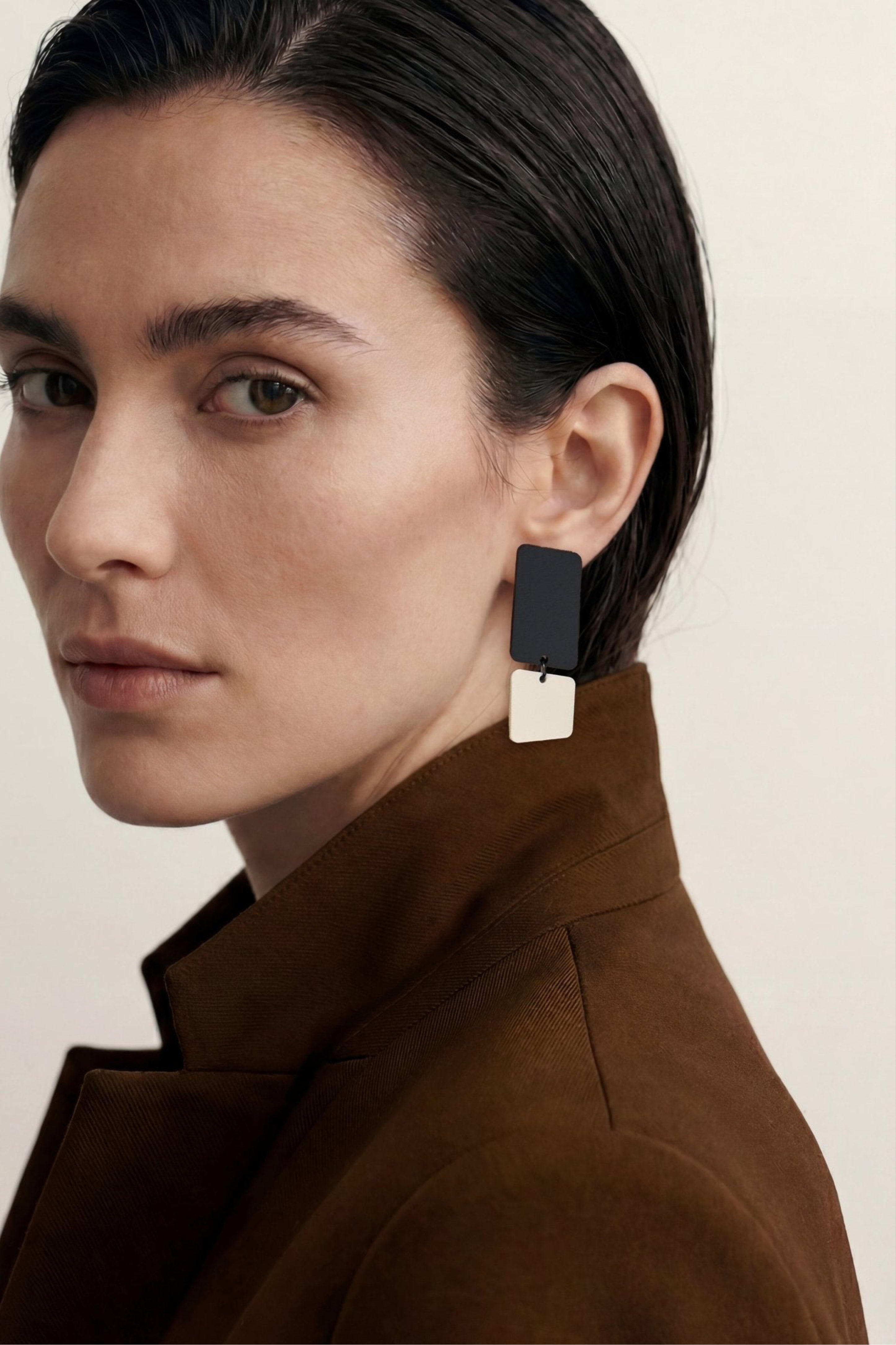 Bauhaus Asymmetrical Dangle Earrings