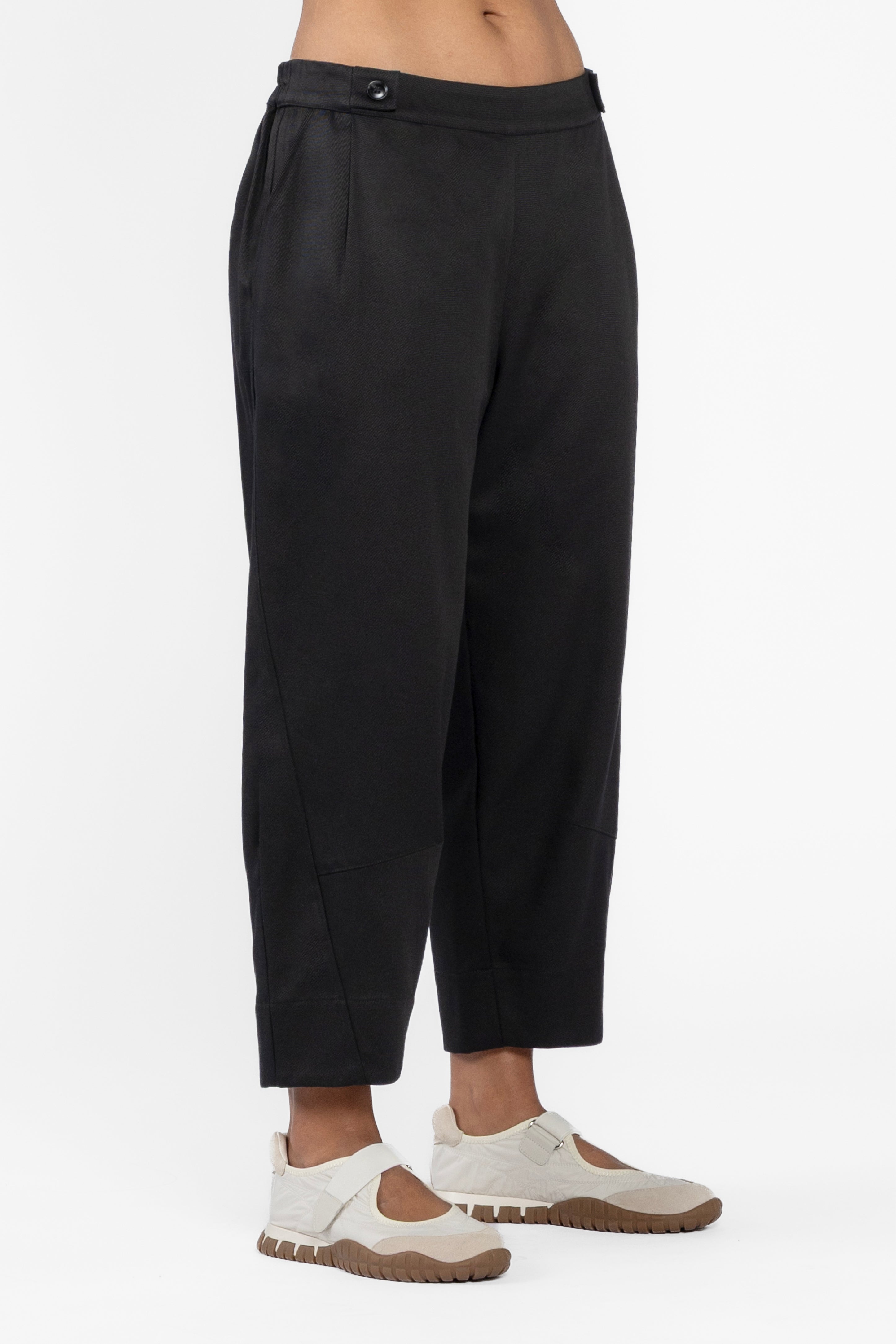 Bella Barrel Leg Cropped Pant