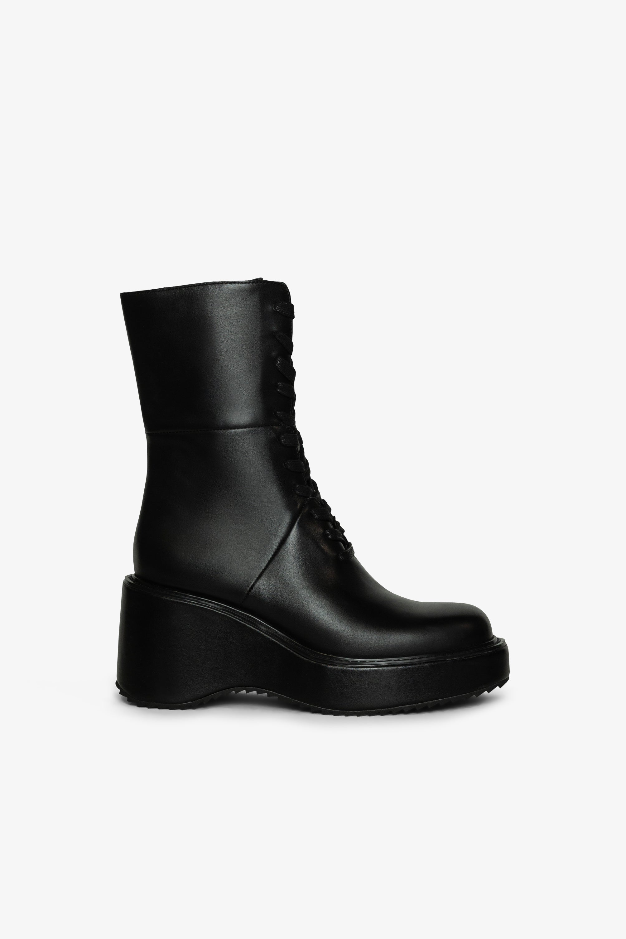 Cira Lace-Up Wedge Boot