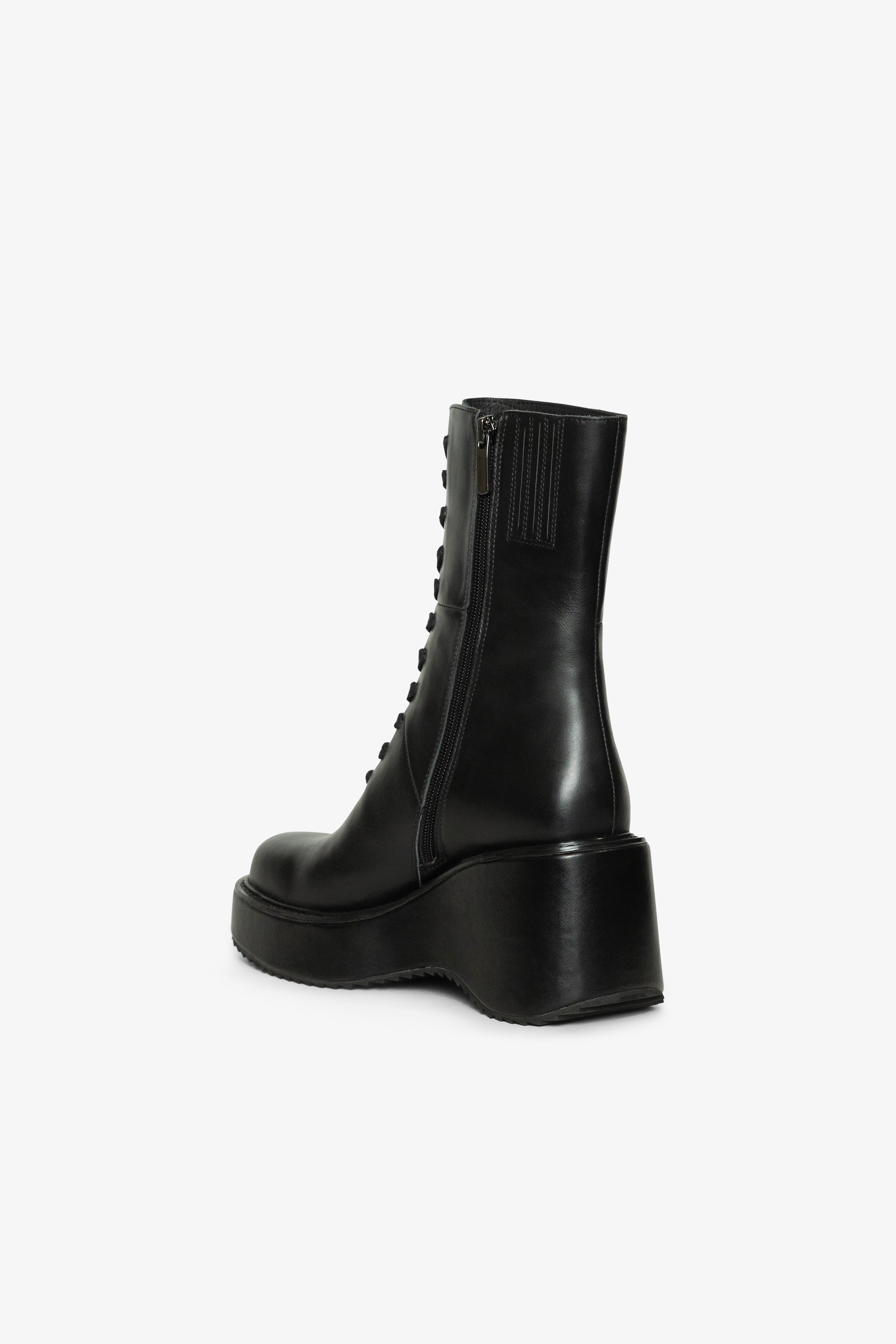 Cira Lace-Up Wedge Boot