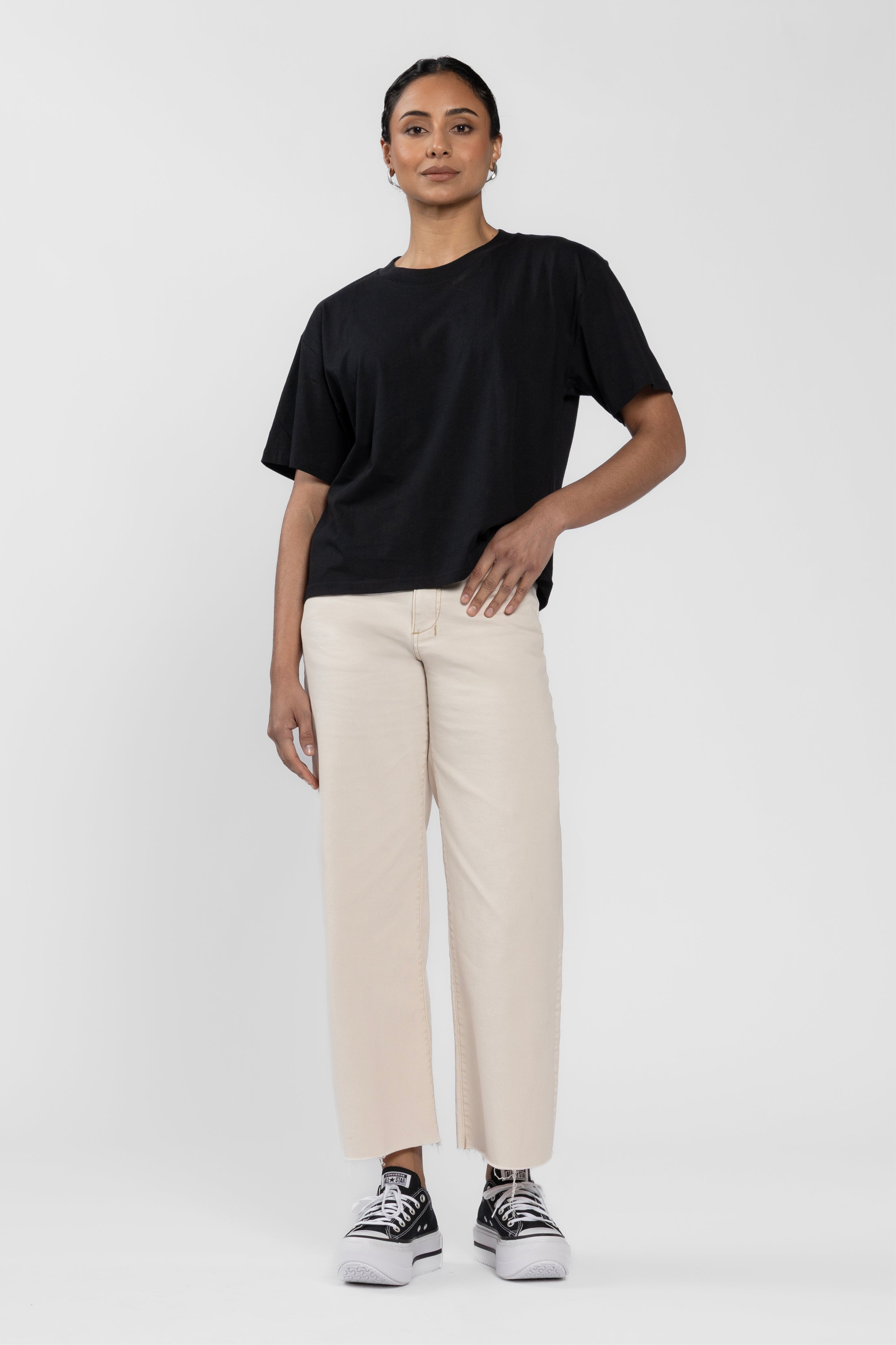 Barrie Cropped Wide Leg Jeans
