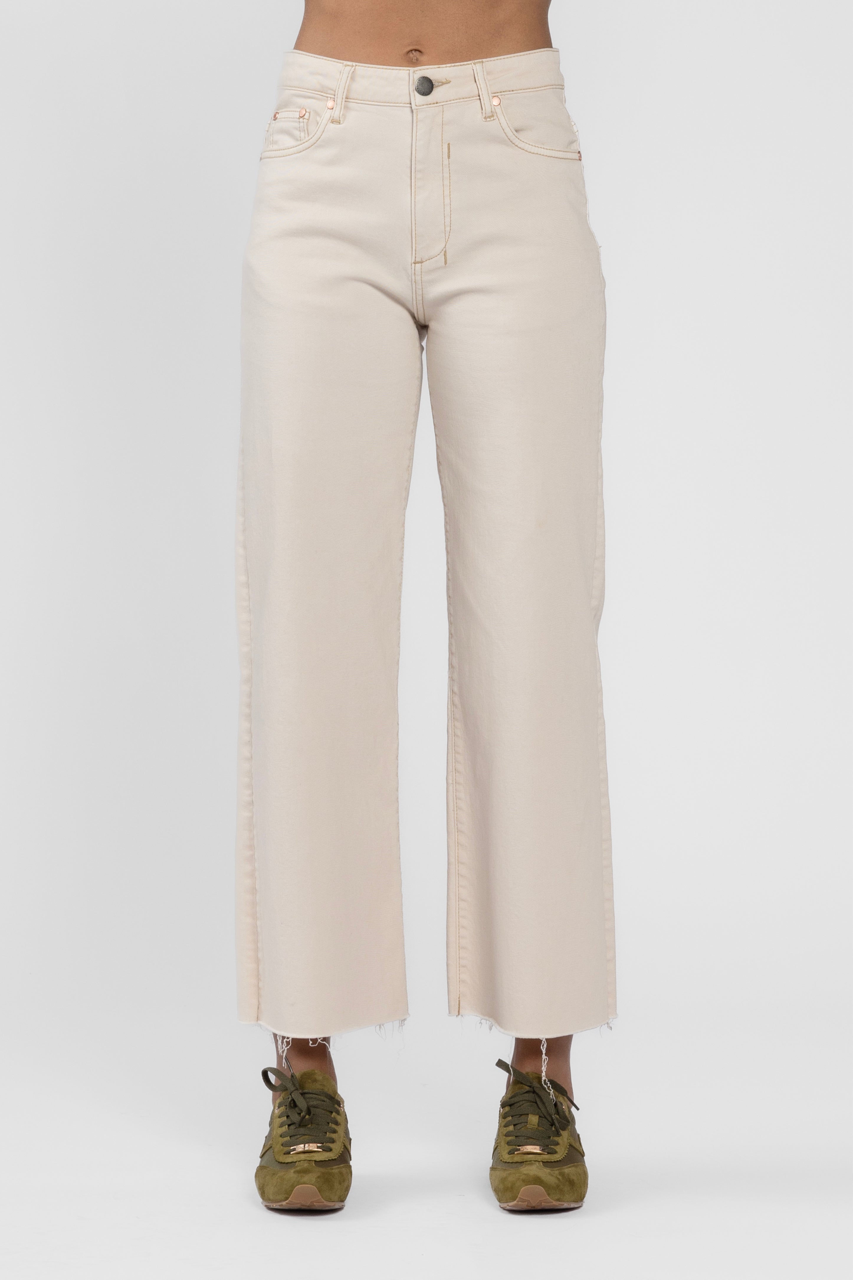 Barrie Cropped Wide Leg Jeans