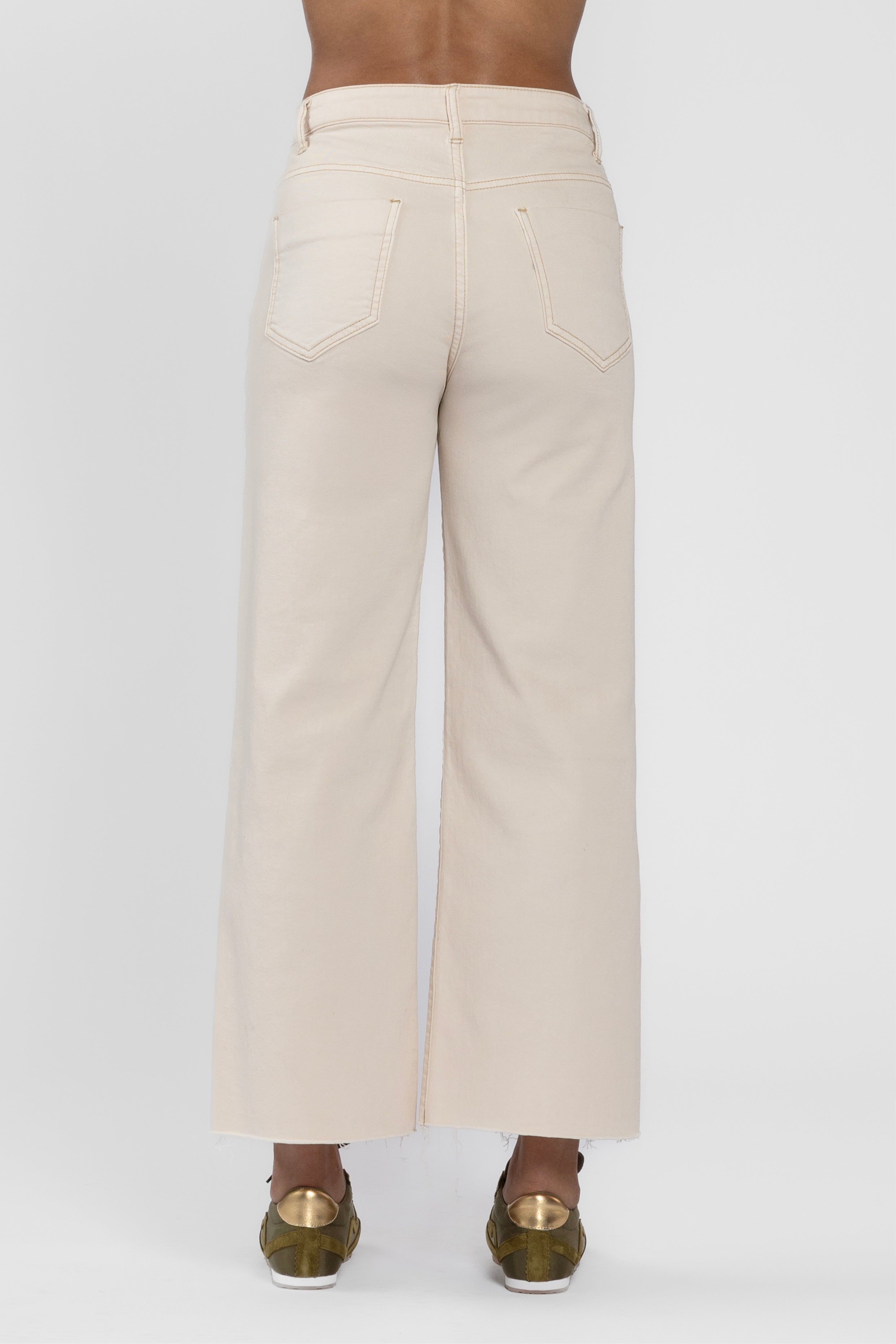 Barrie Cropped Wide Leg Jeans