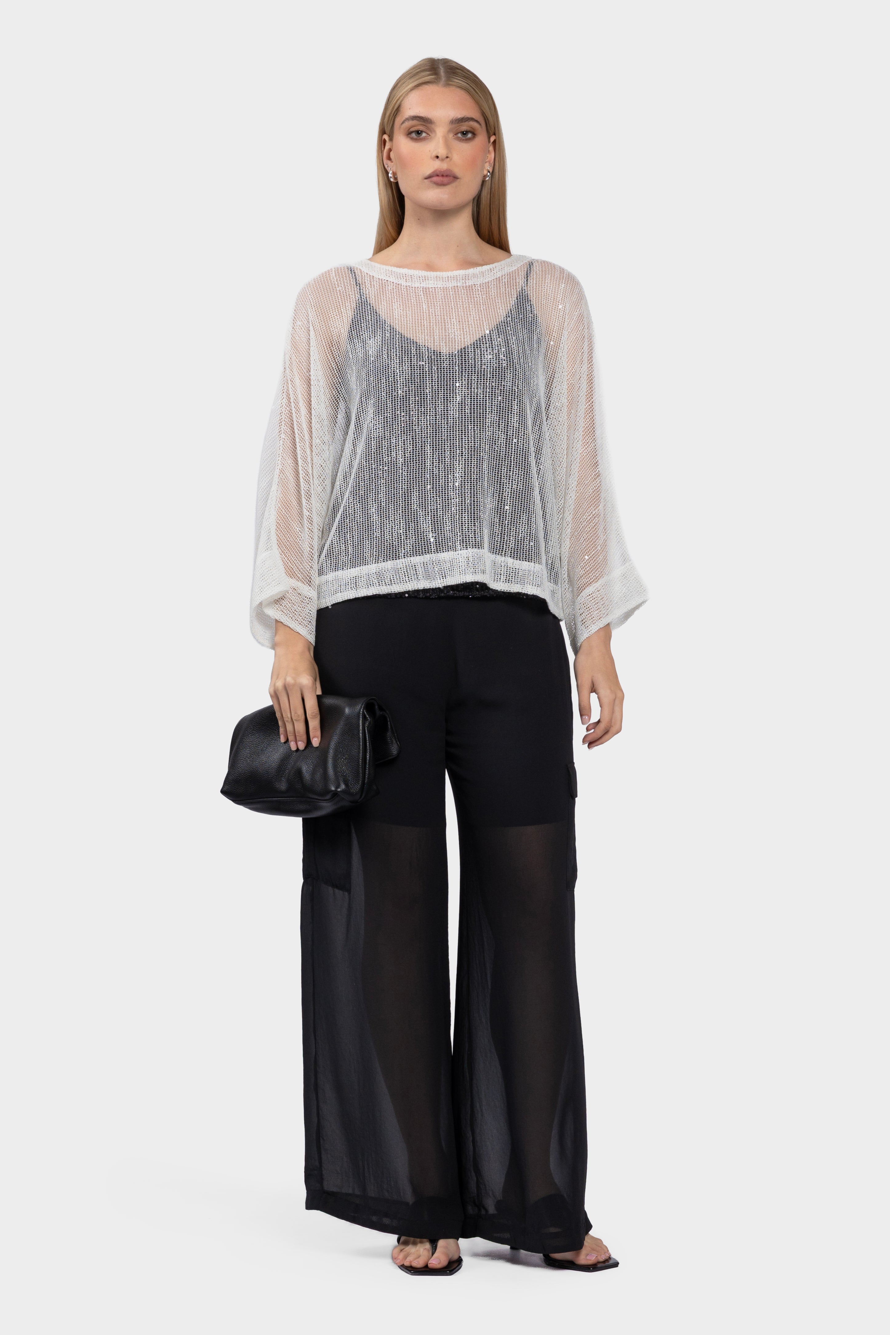 Fiesta Sparkle Mesh Top