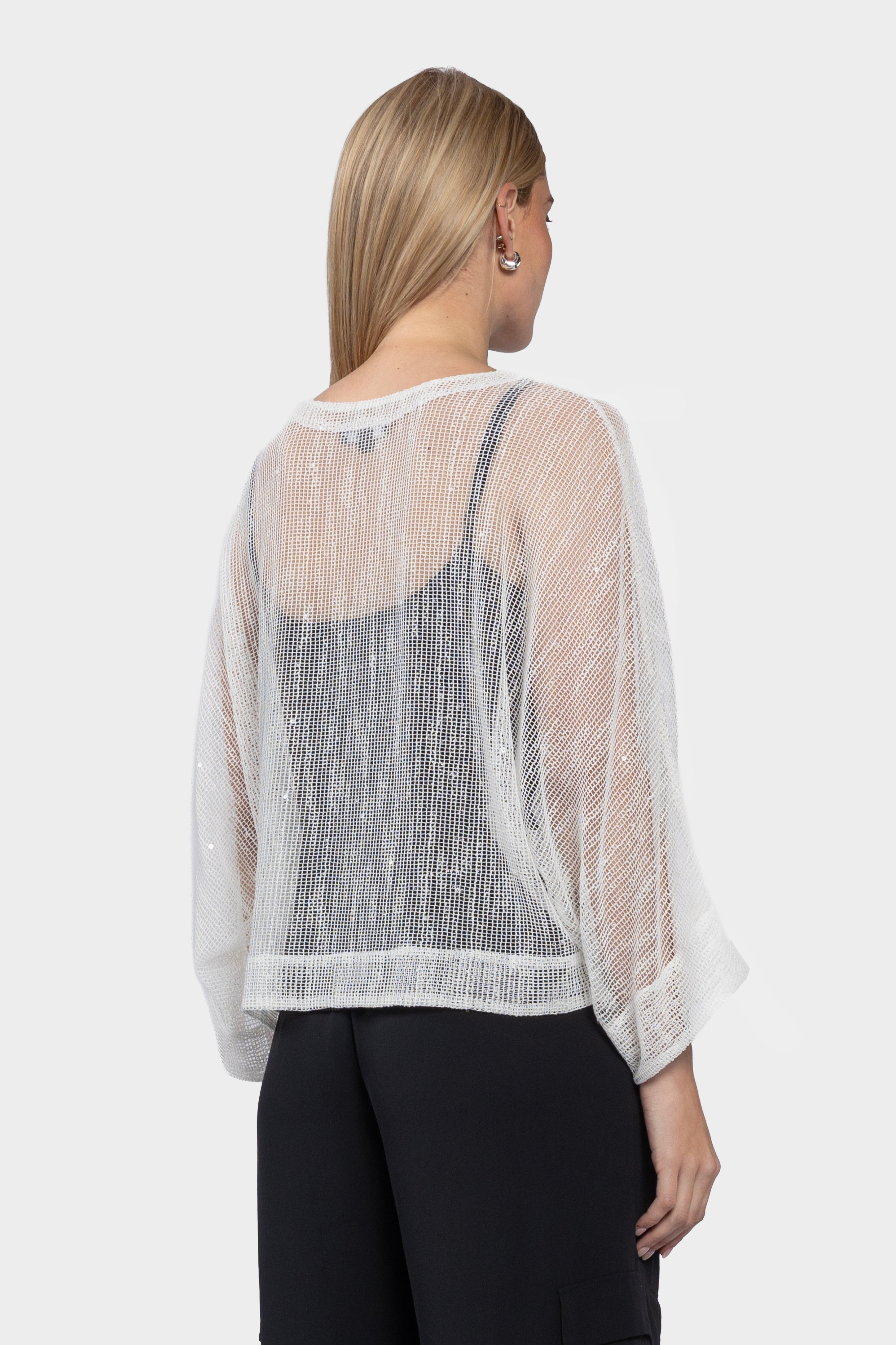 Fiesta Sparkle Mesh Top