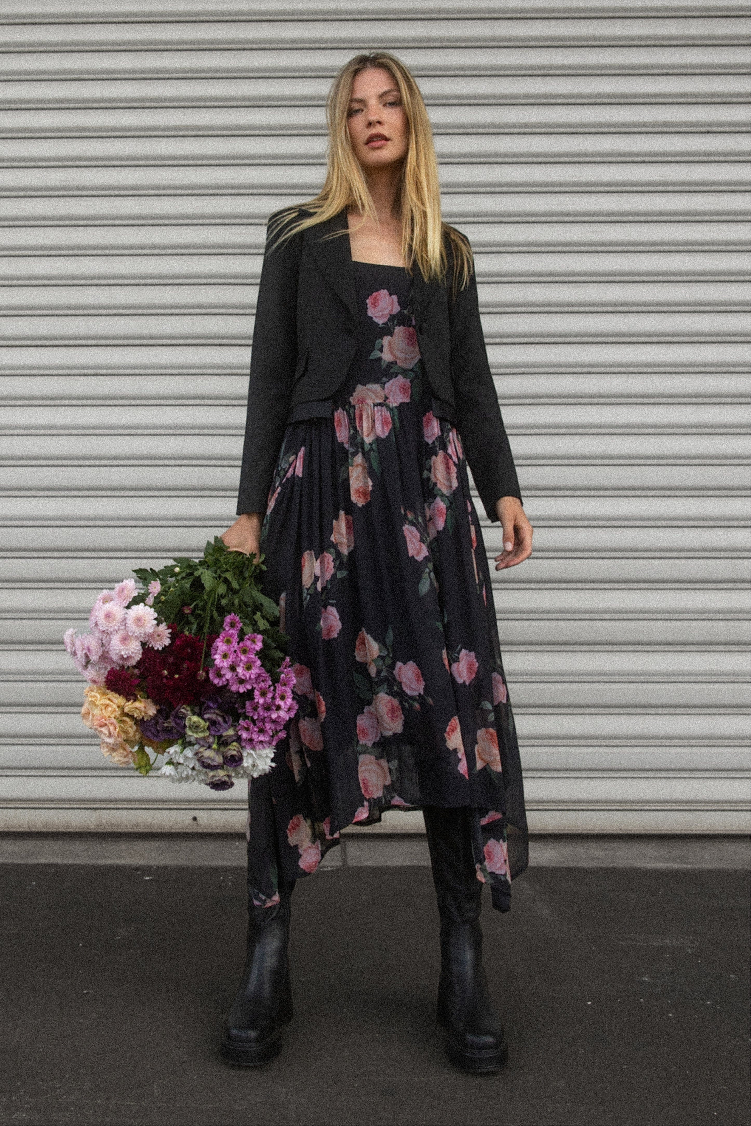 Floret Pinafore Dress