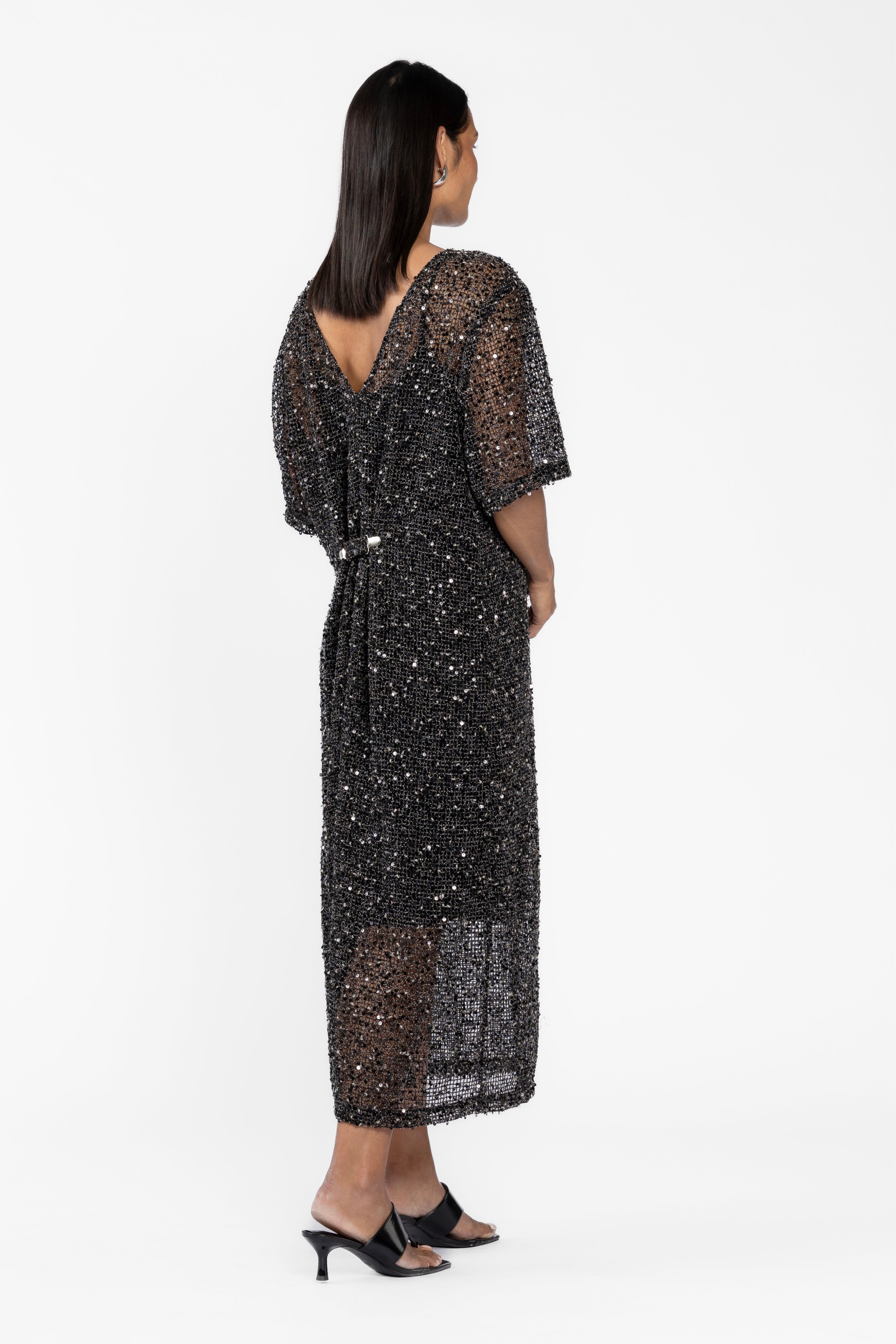 Jemma Mesh Sequin Dress