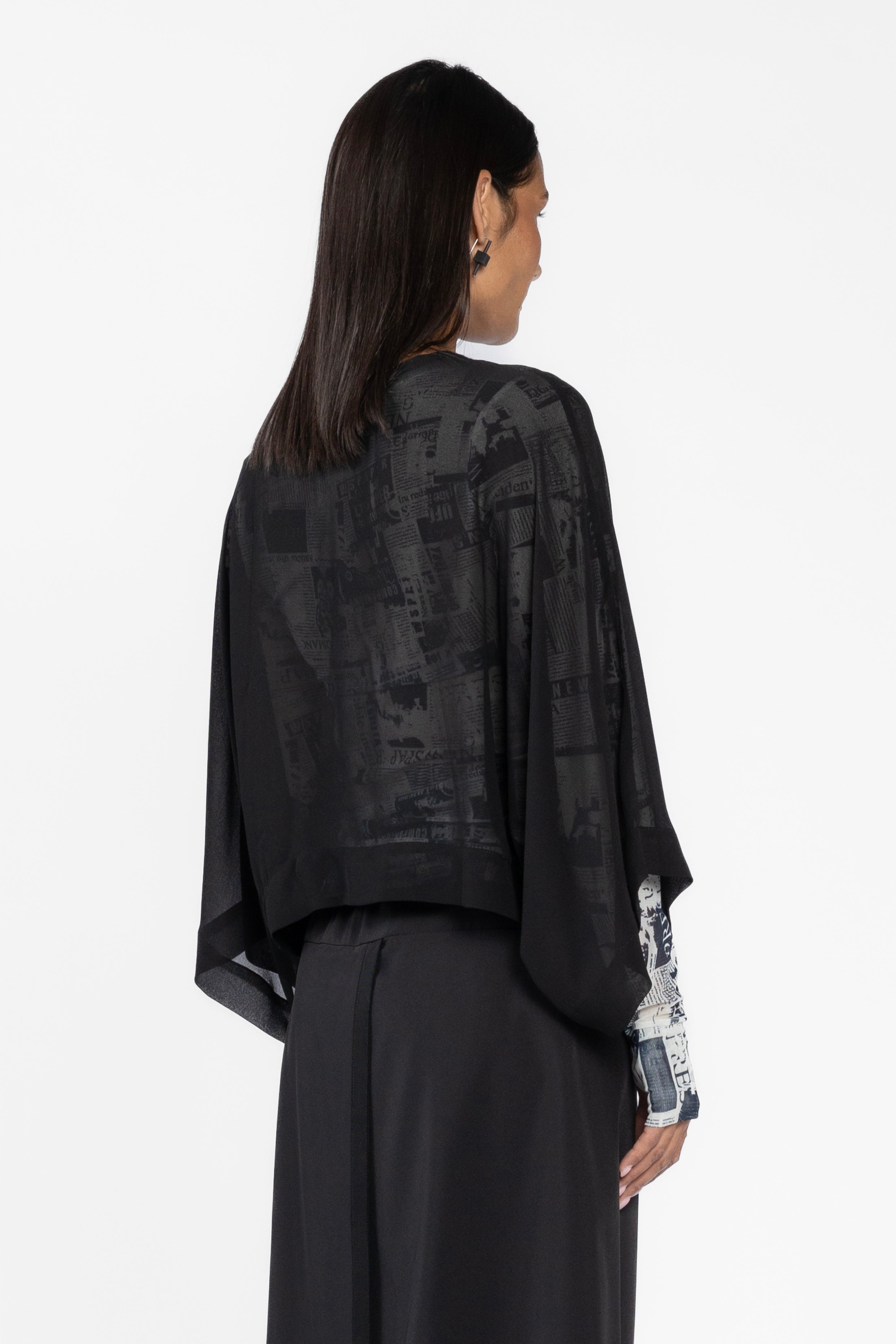 Lulu Overlay Batwing Top