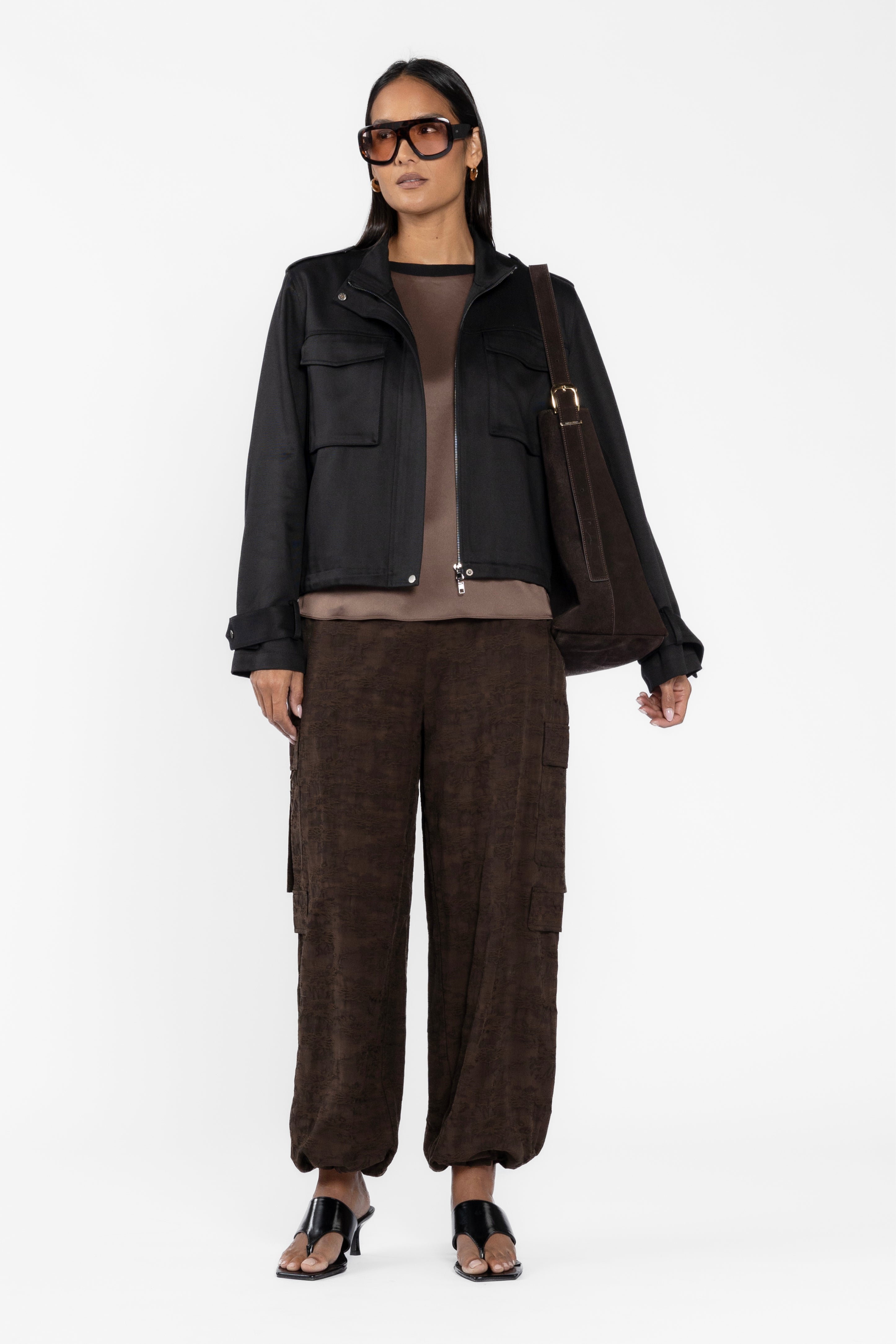 Maddie Jaquard Cargo Pants