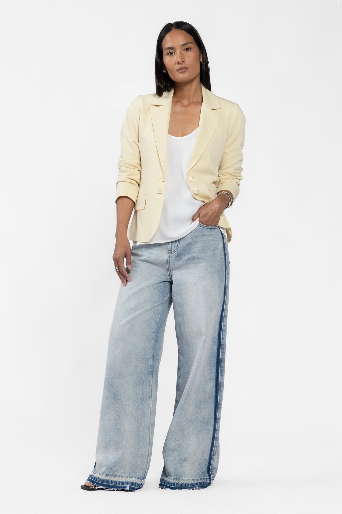 Marsha Single-Breasted Lined Blazer