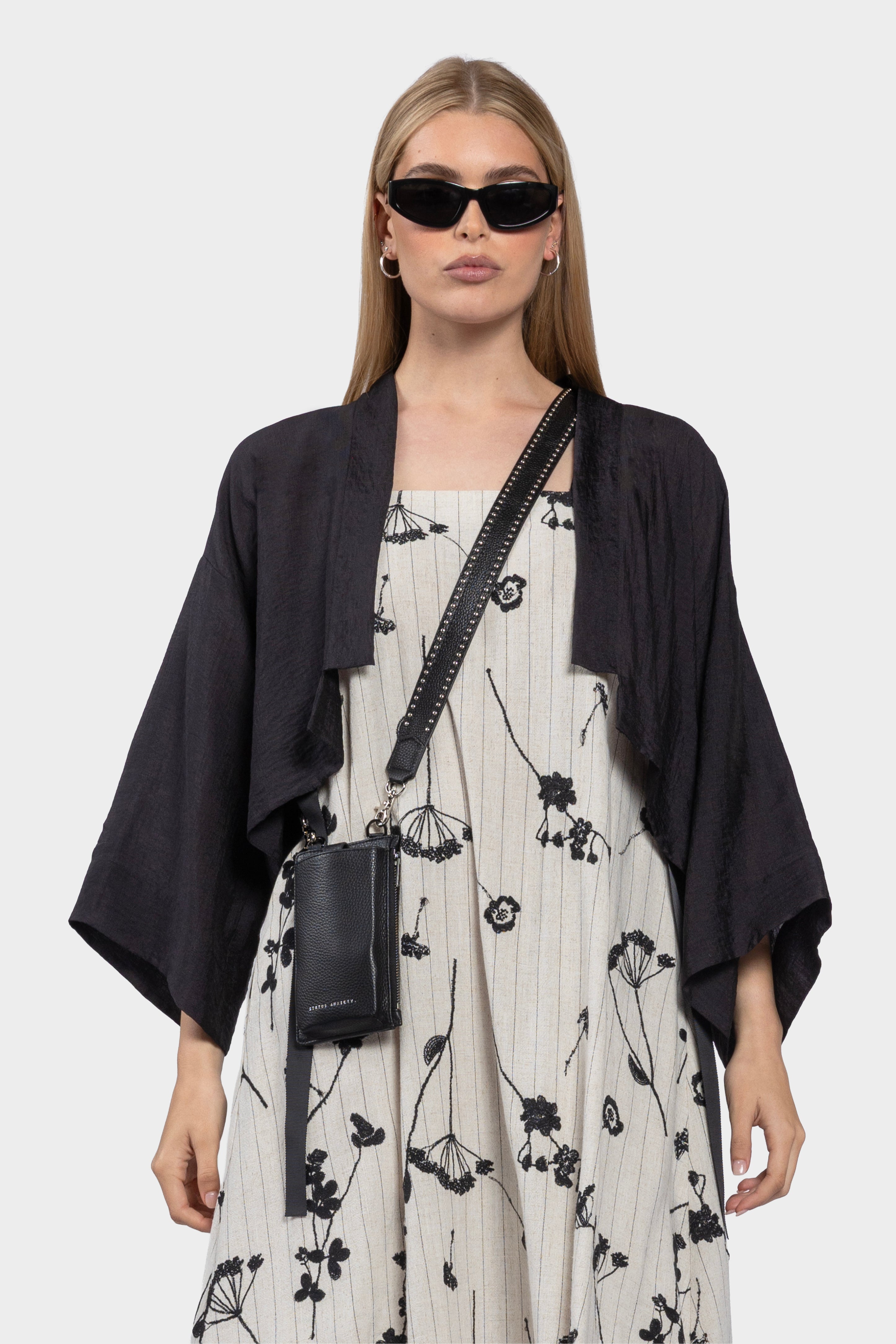 Soul Light Weight Kimono - Black