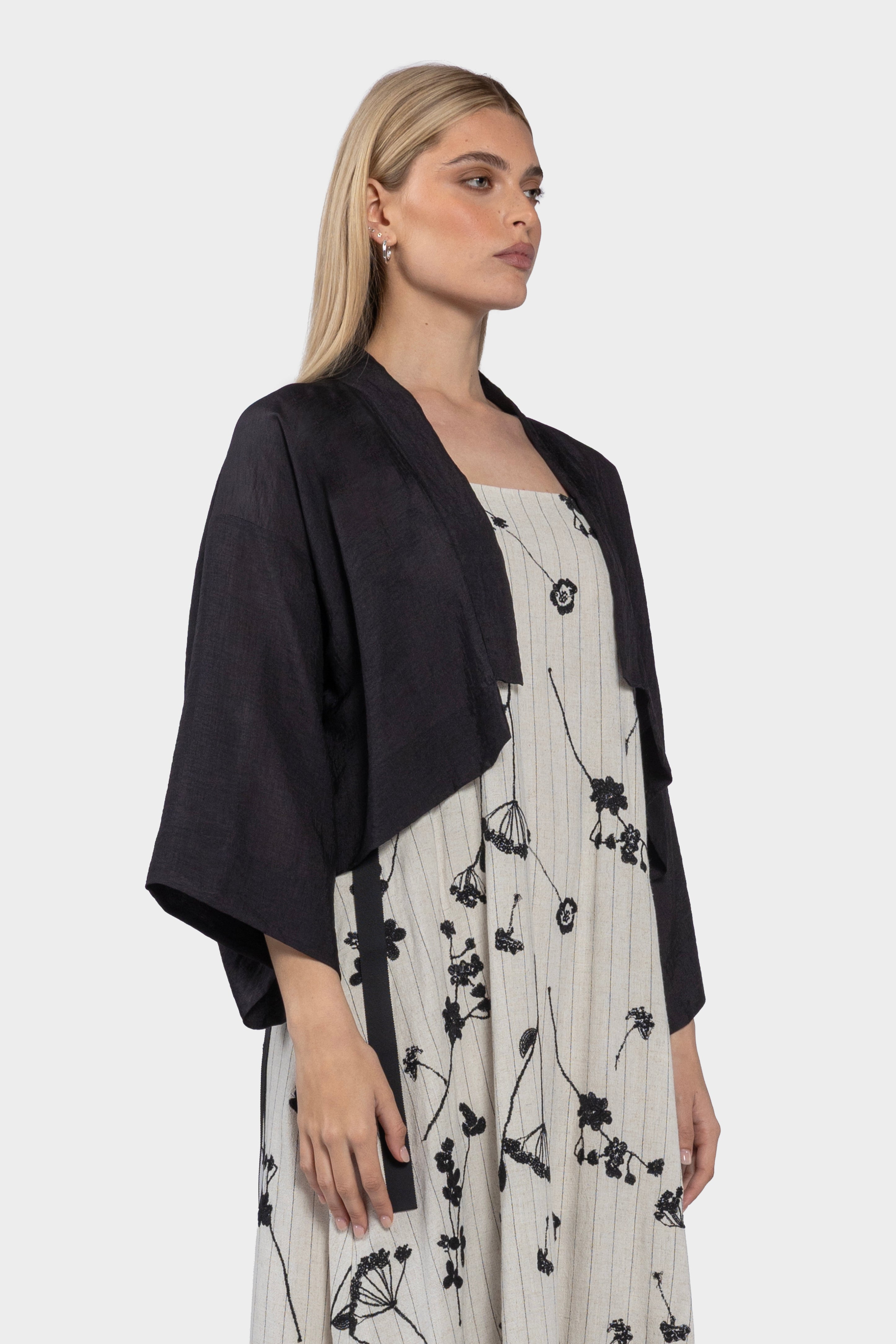 Soul Light Weight Kimono - Black