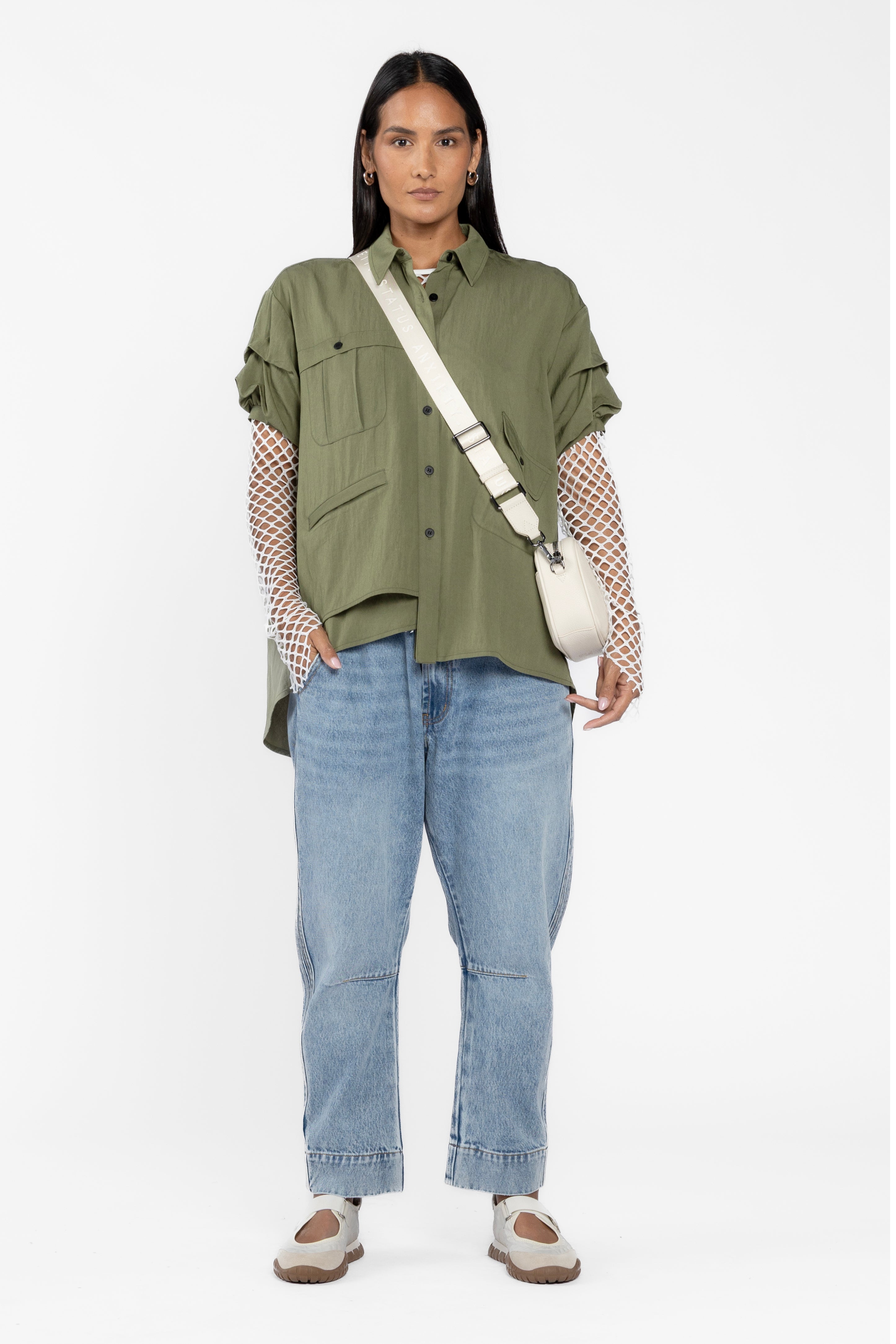 Outcasts Low Waist Drop Crotch Harem Jeans