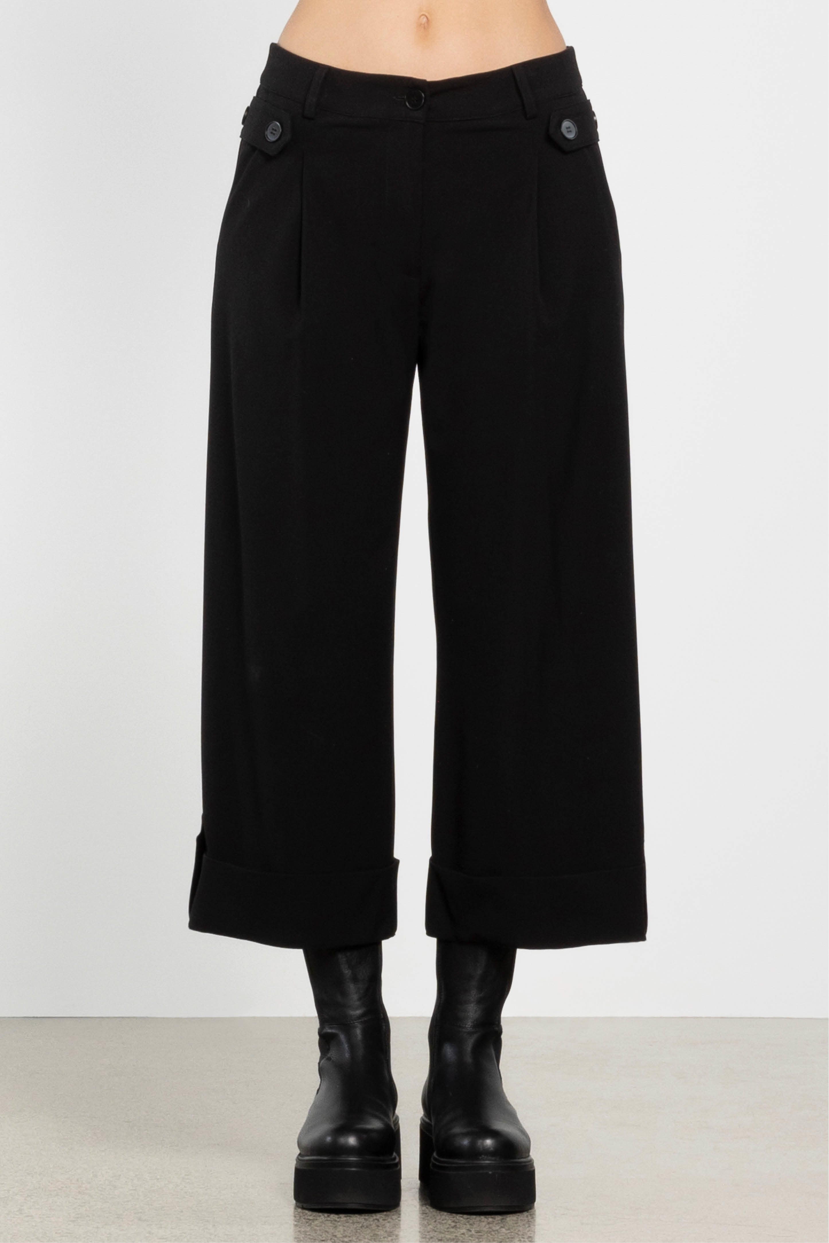 Alanzo Wide Leg Cropped Pant