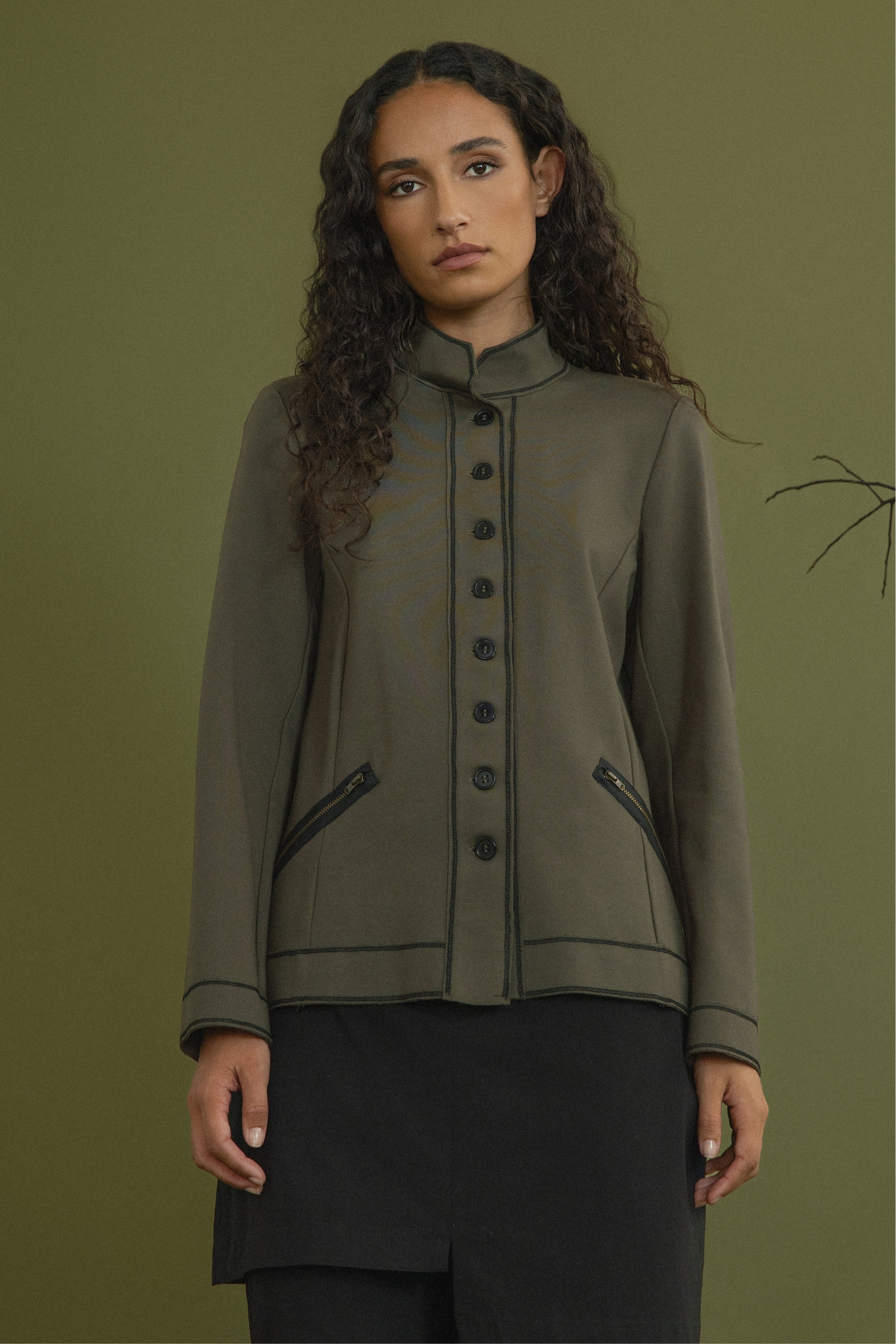 Angelo Contrast Stitch Jacket