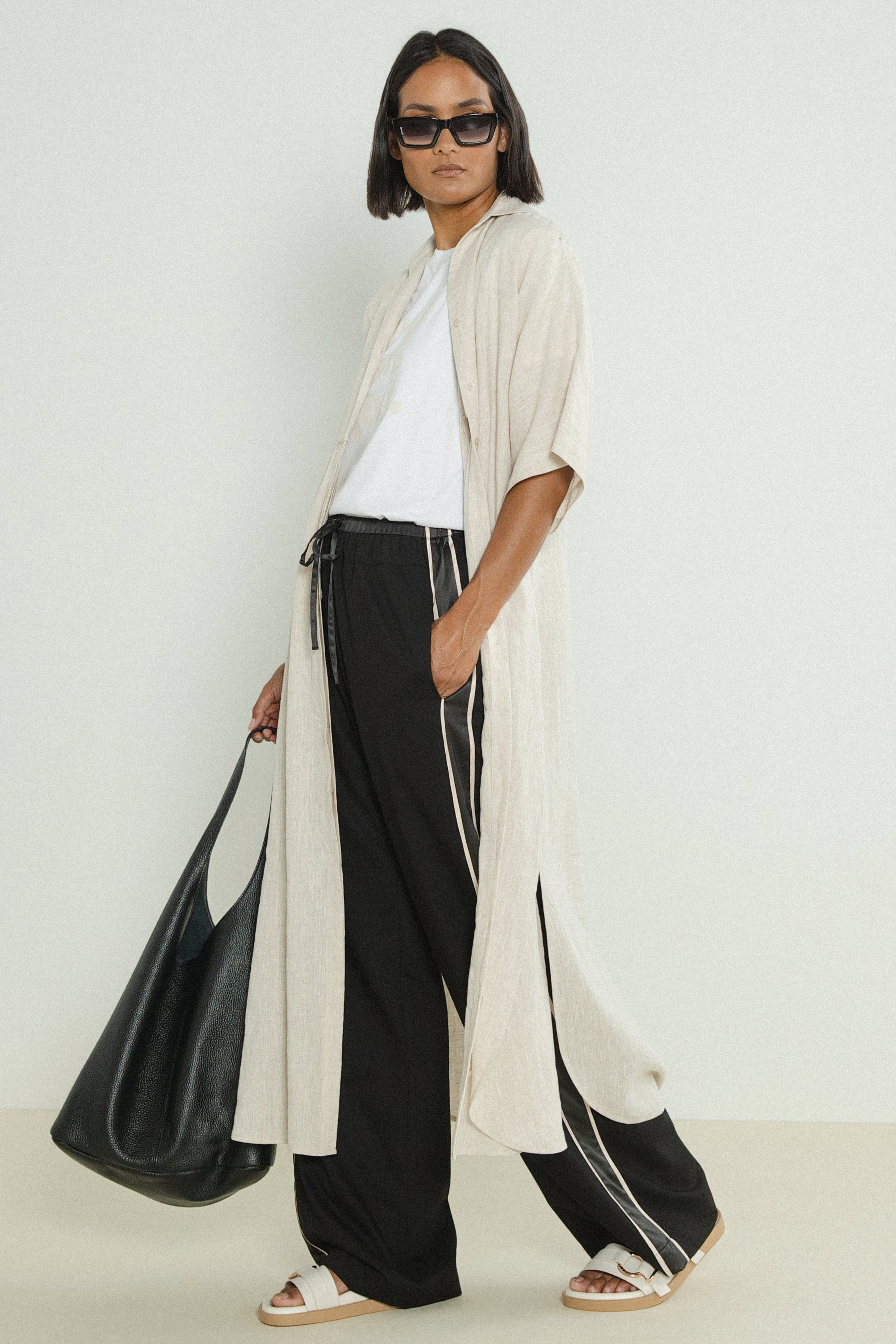 Ashwin Side Stripe Pants