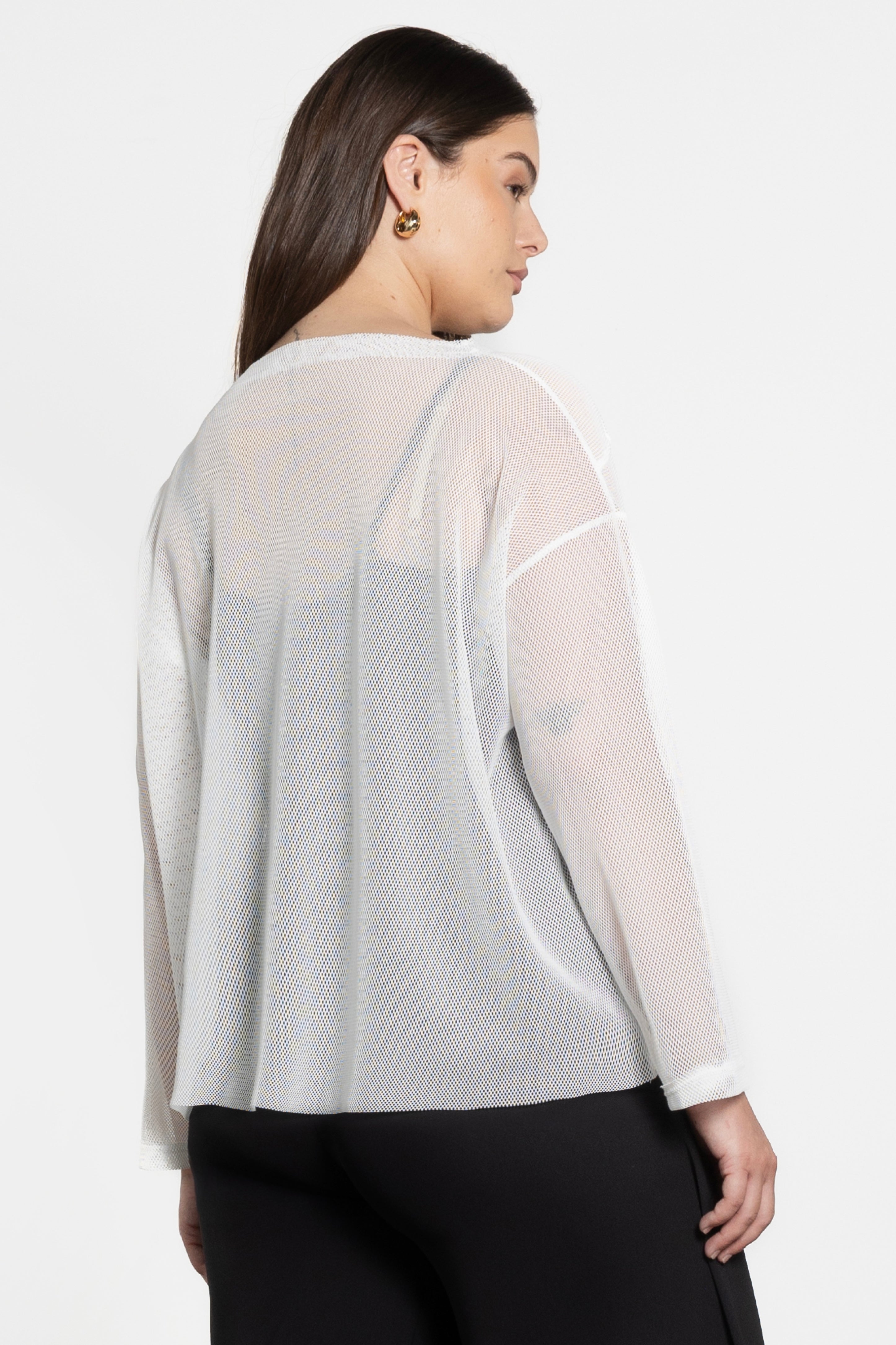 Bianca Long Sleeve Mesh Top