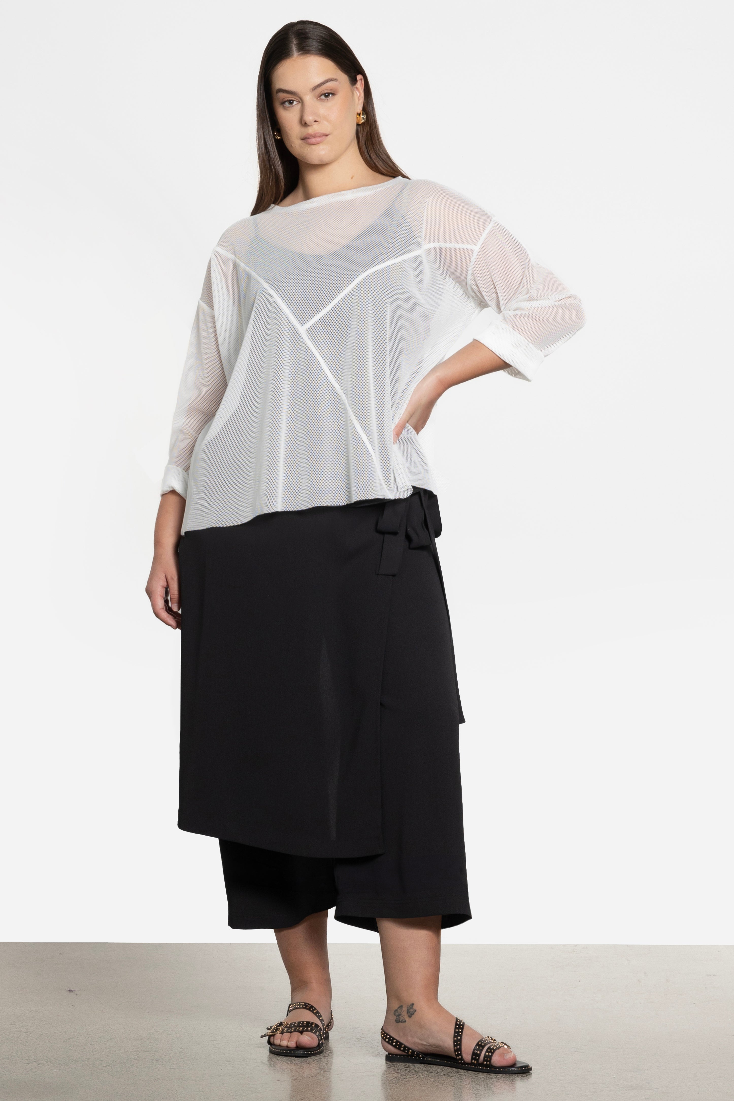 Bianca Long Sleeve Mesh Top