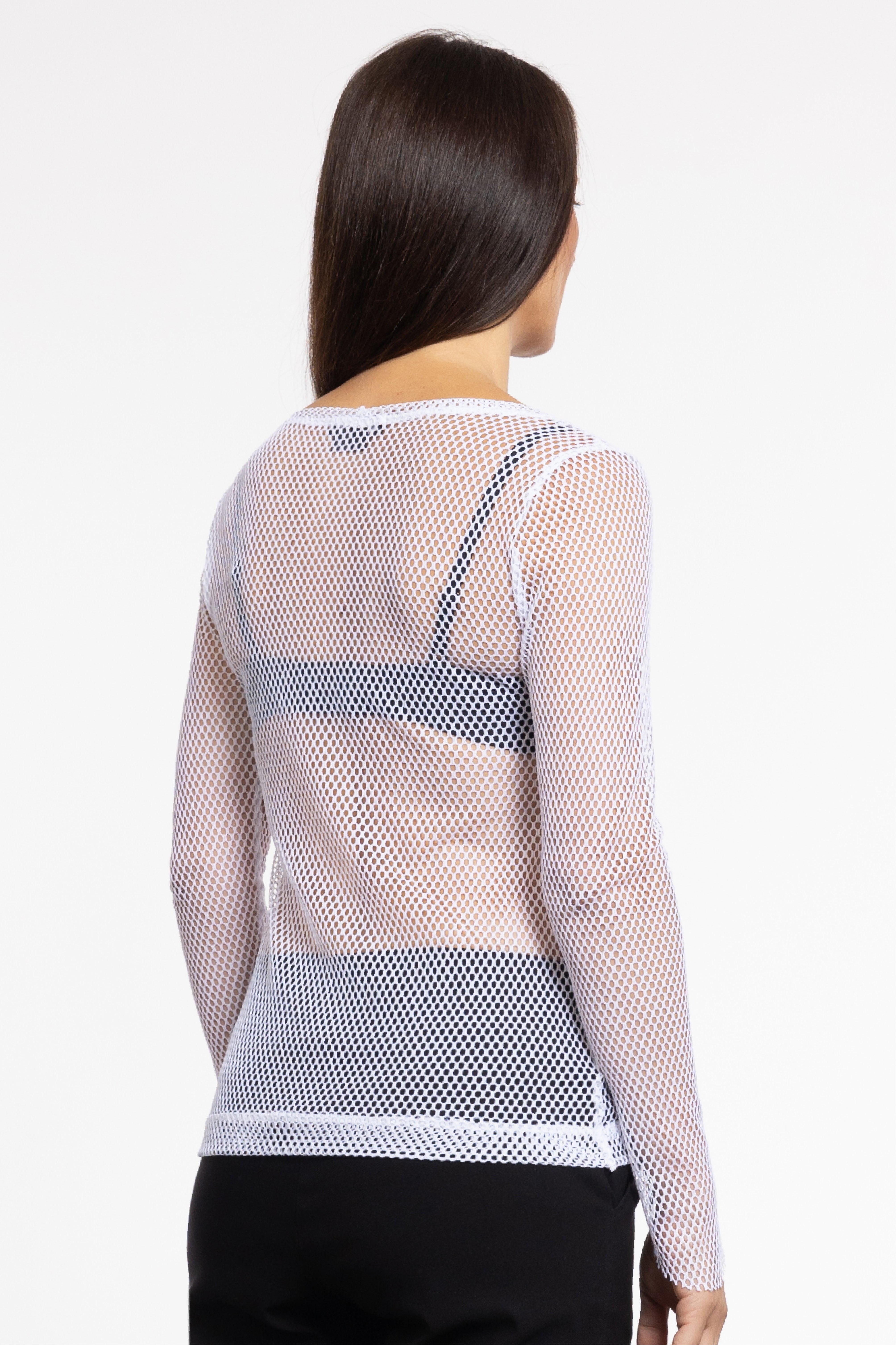 Bijoux Long Sleeve Mesh Top