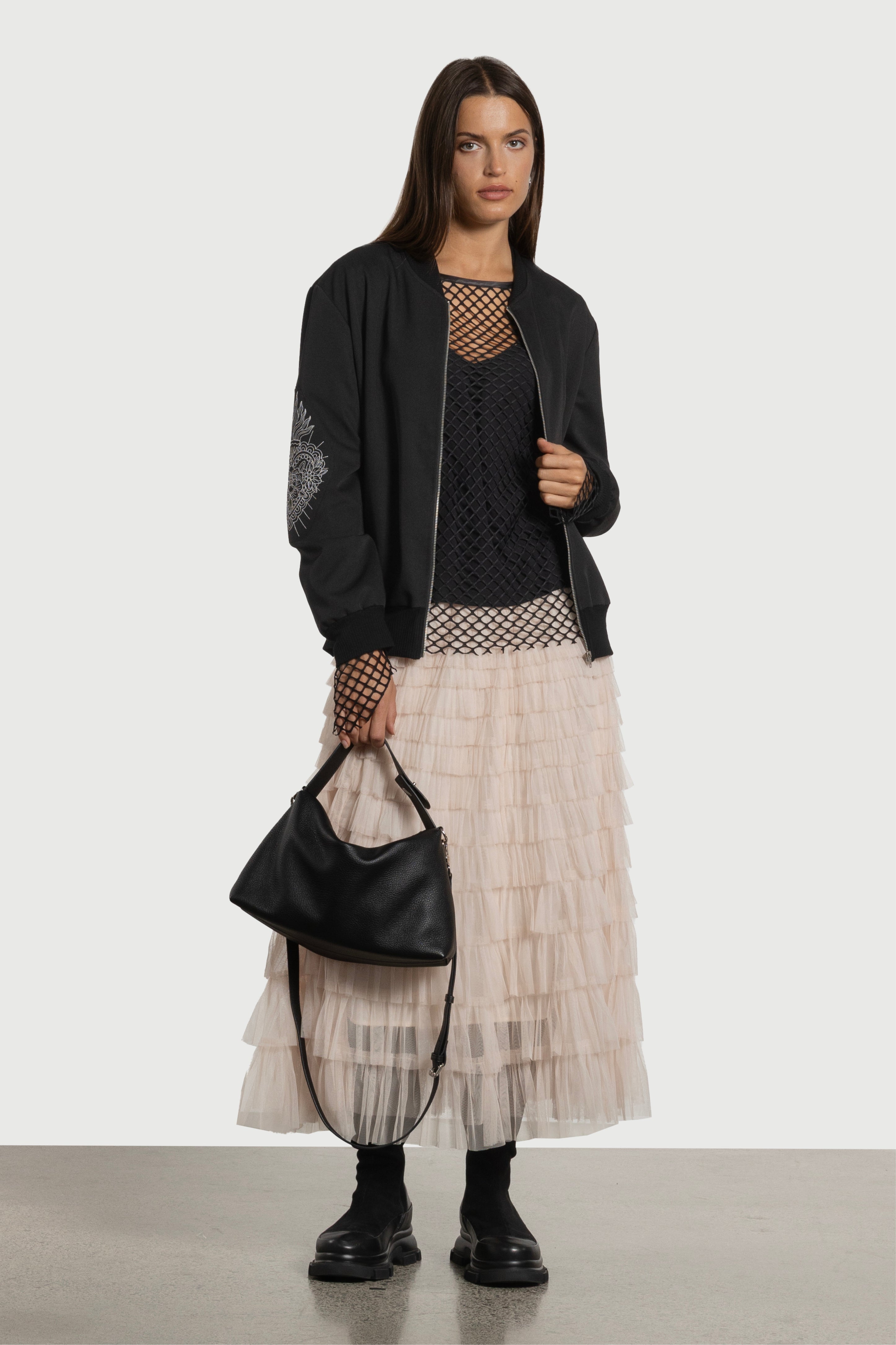 Bodhi Embroidery Sleeve Bomber