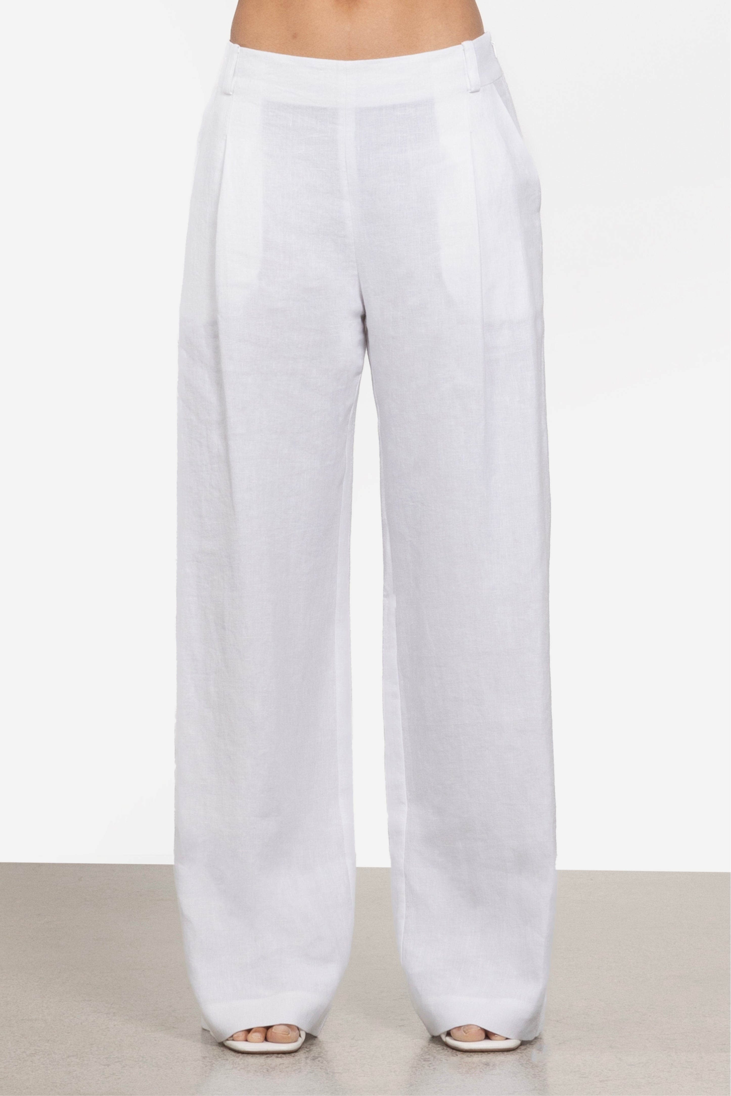 Bonnie Wide Leg Linen Pant