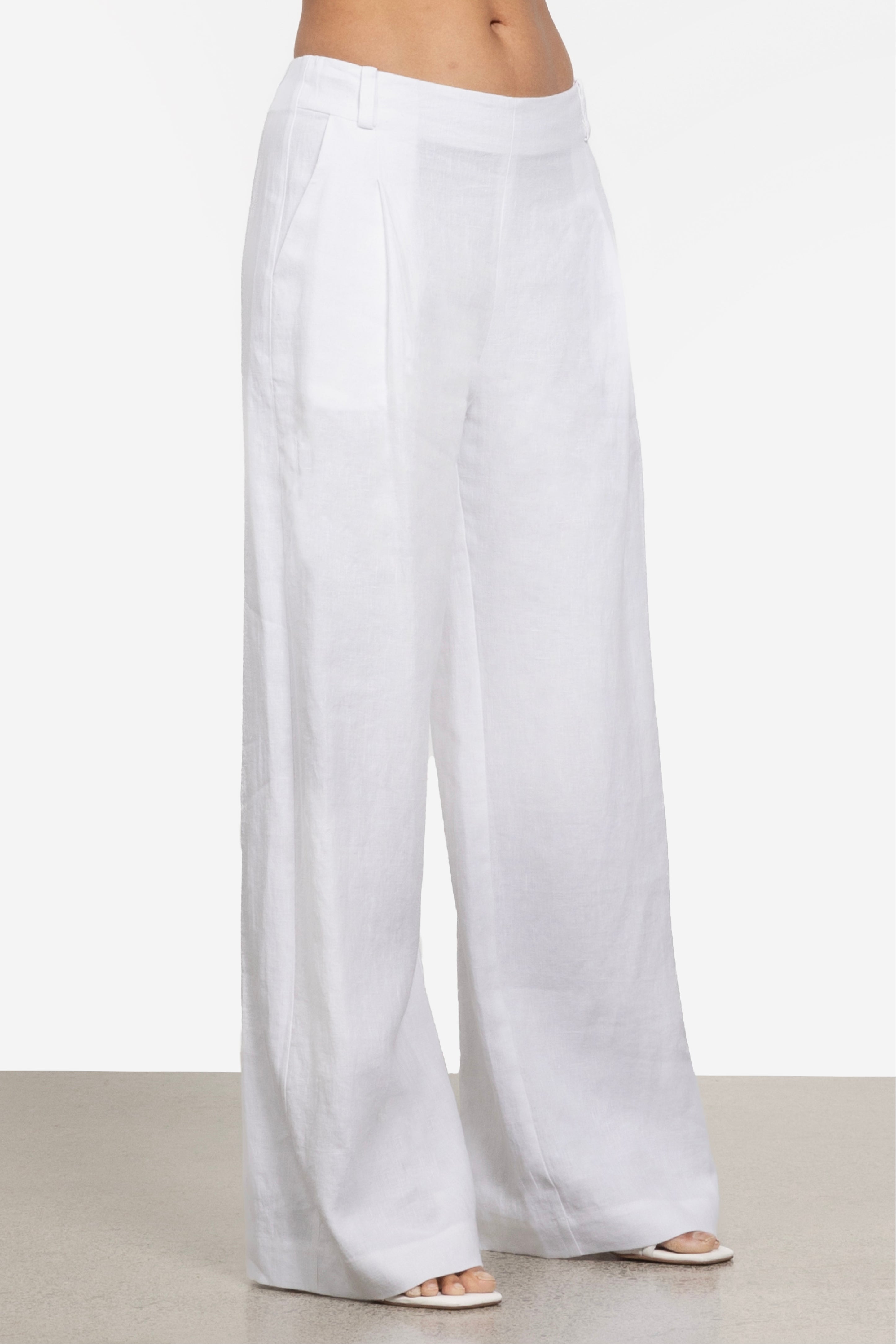 Bonnie Wide Leg Linen Pant