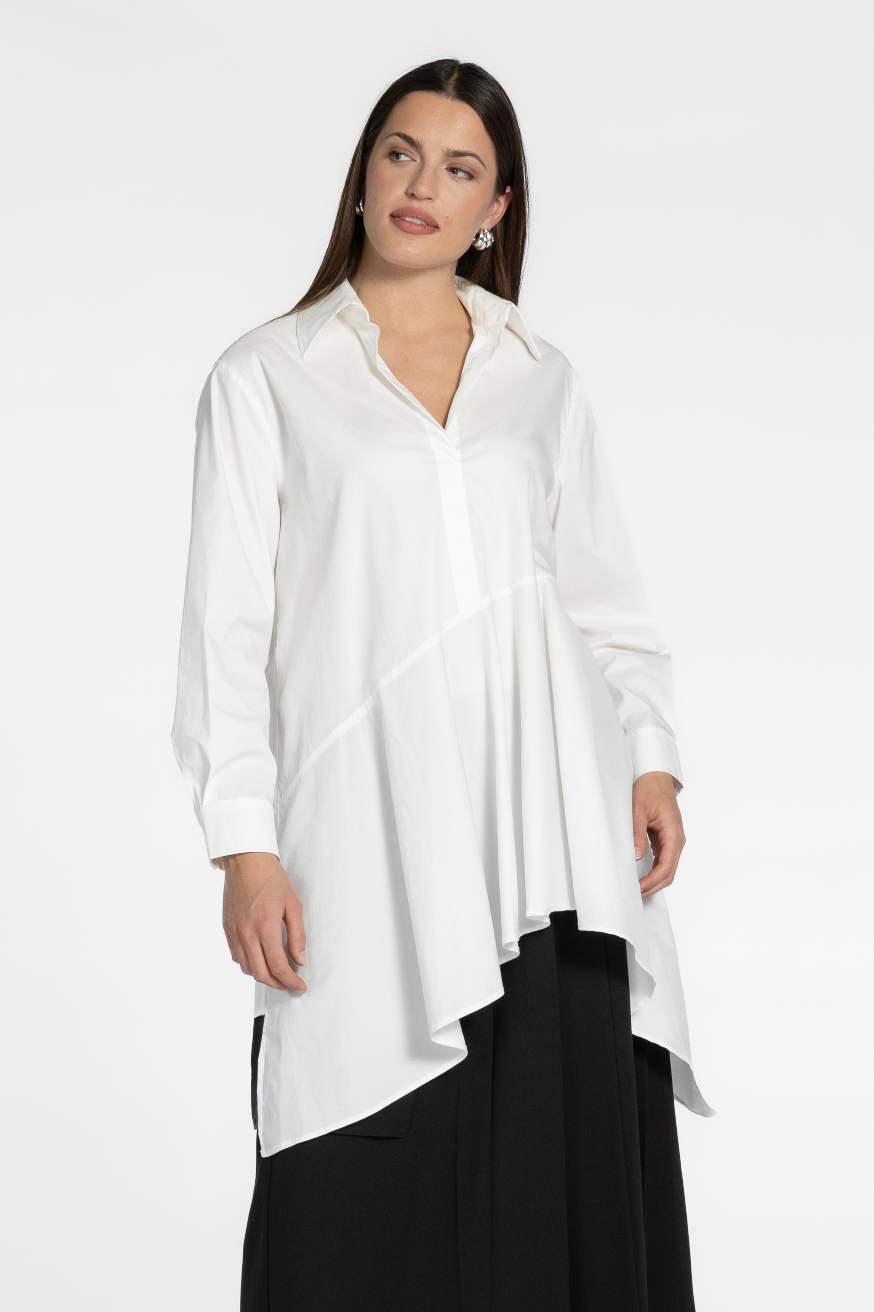 Bosley Asymmetrical Hem Shirt
