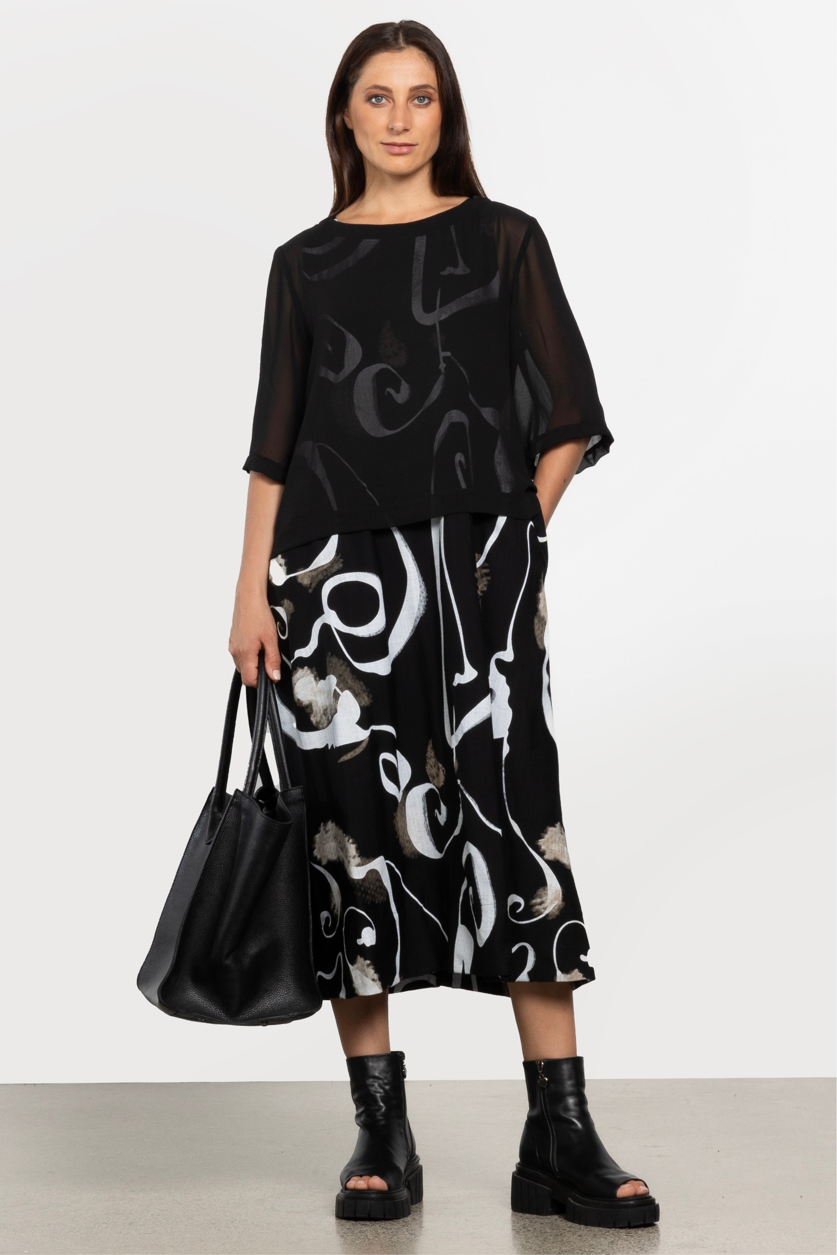 Breeze Boxy Sheer Layering Top