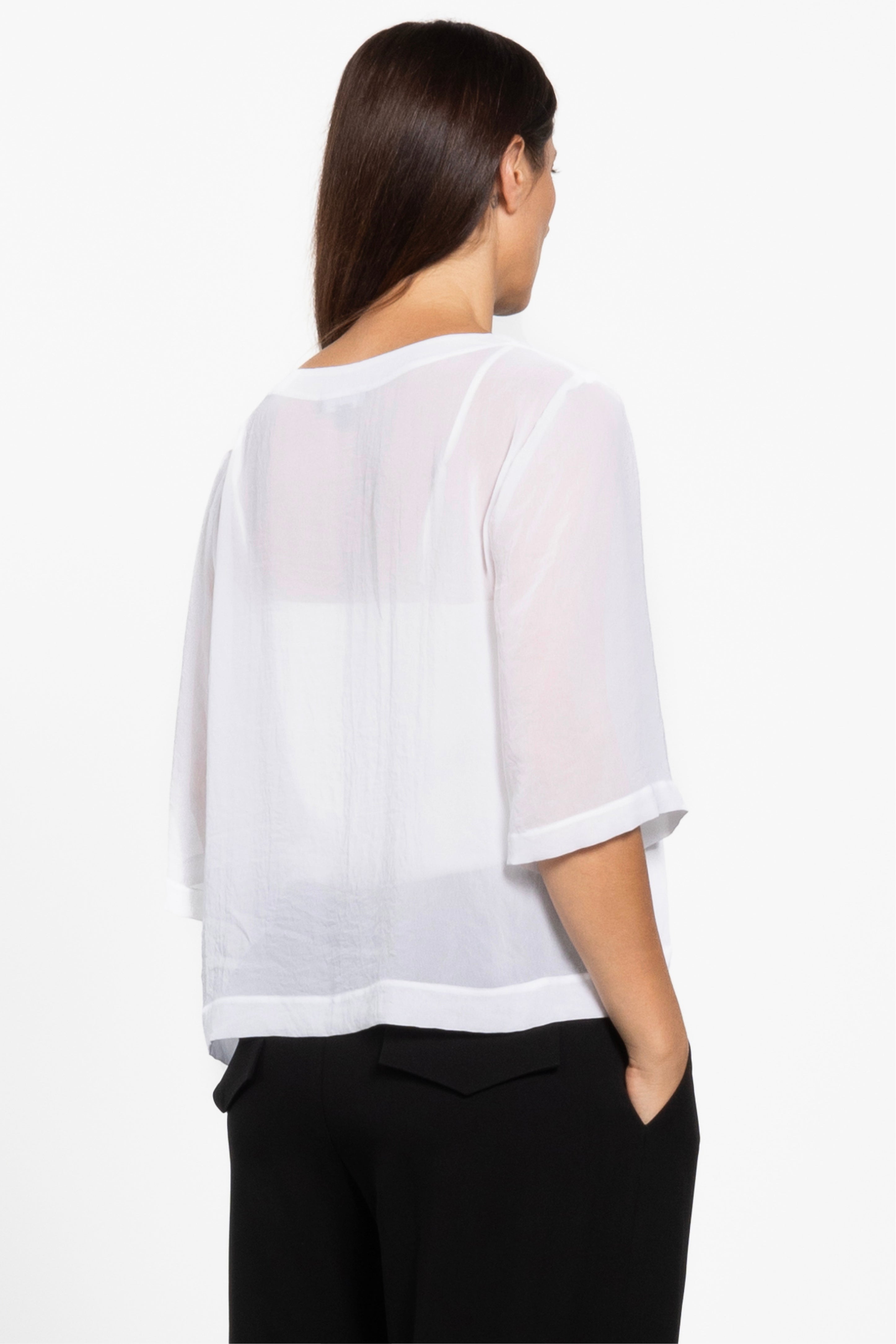Breeze Boxy Sheer Layering Top