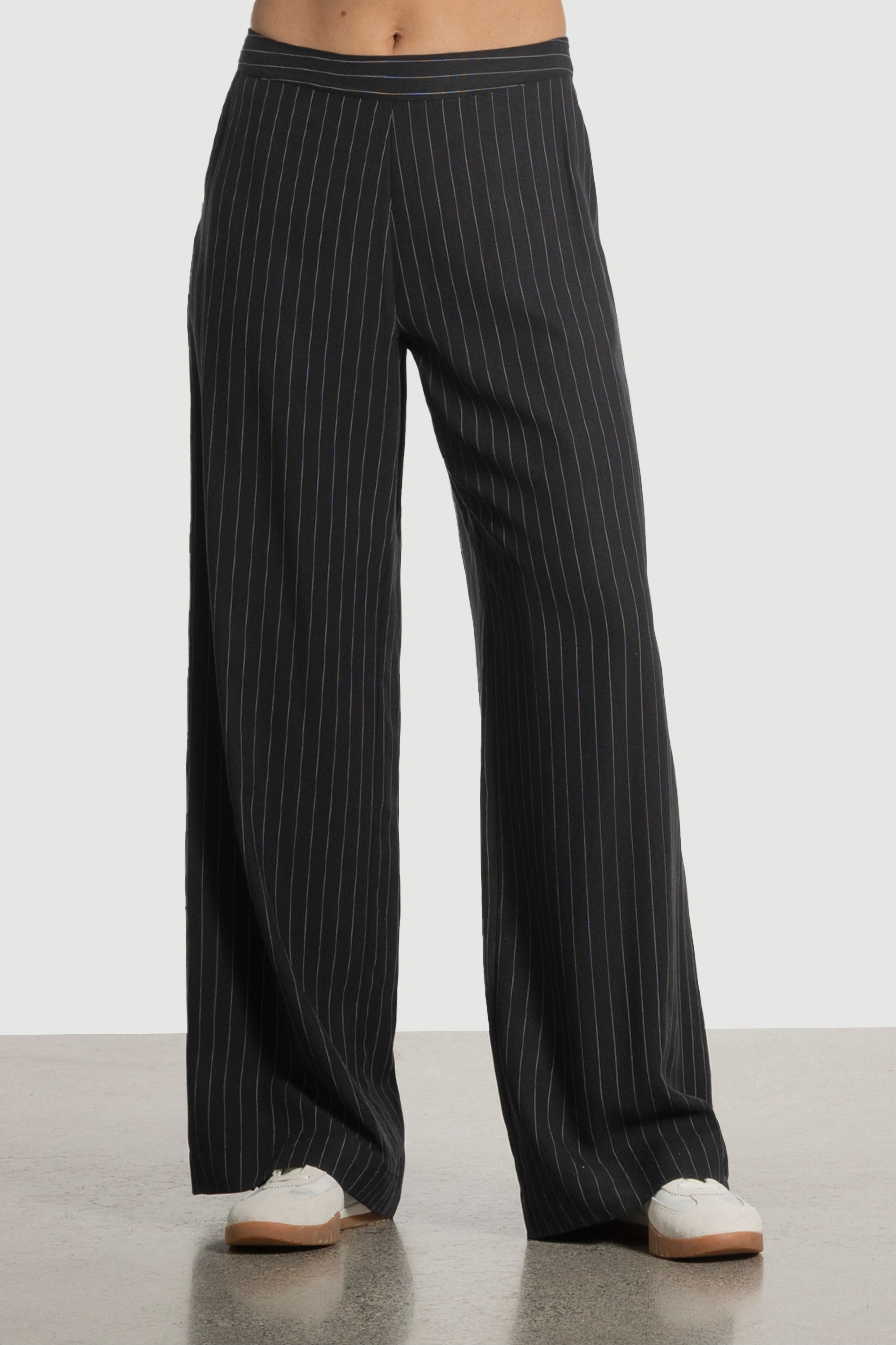 Bronson Wide Leg Pinstripe Pant
