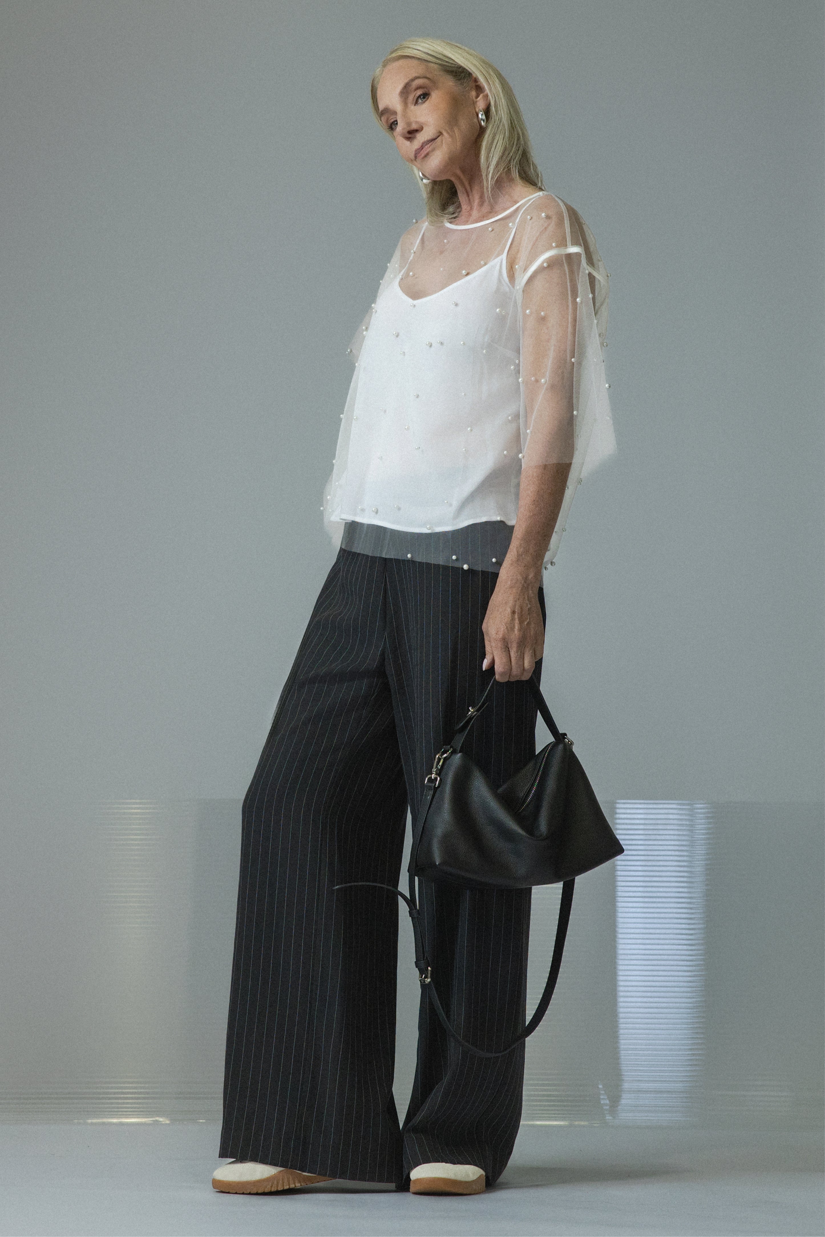 Bronson Wide Leg Pinstripe Pant