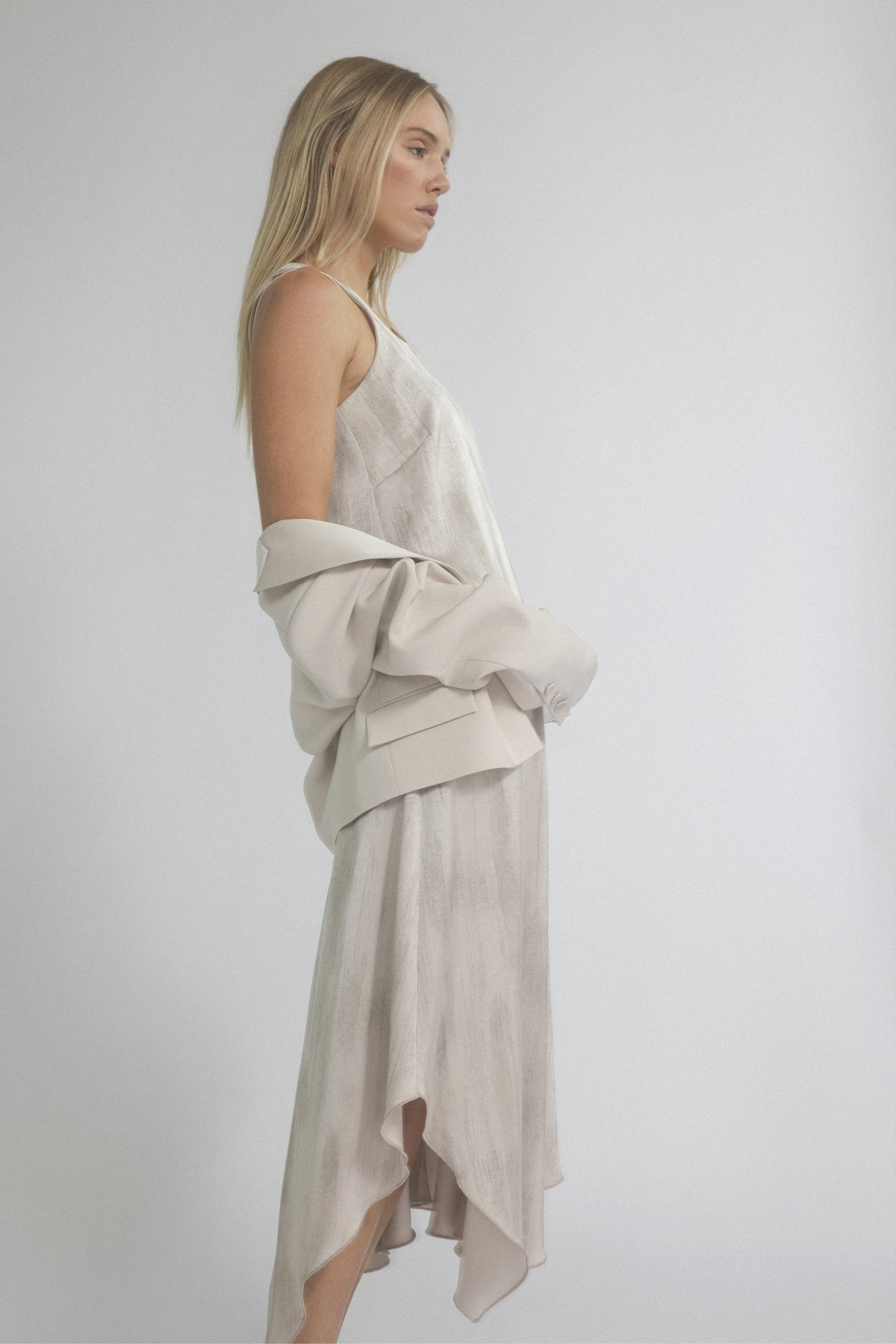 Bronx Asymmetric Sleeveless Dress