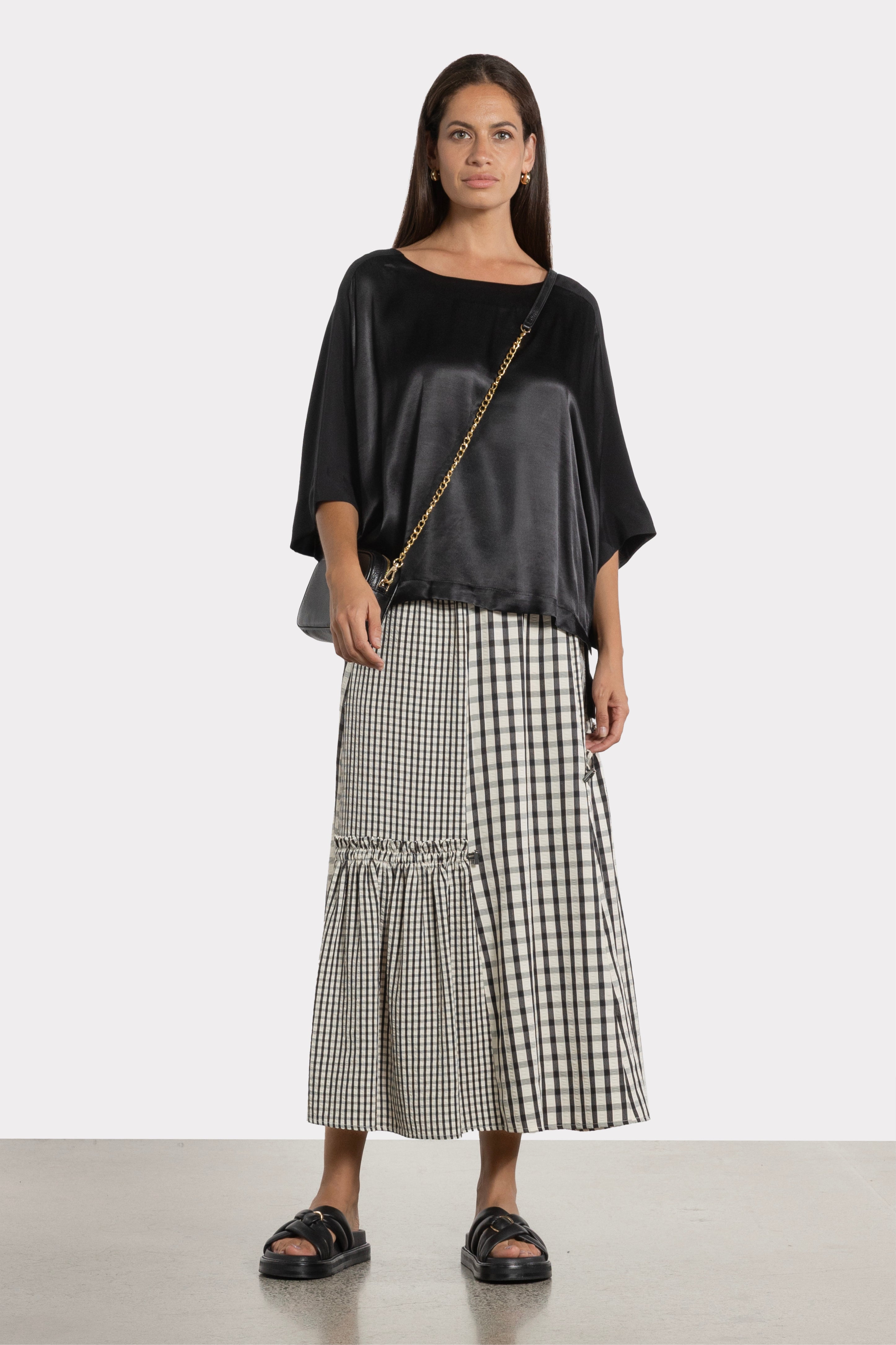Brooke Gathered Detail Skirt