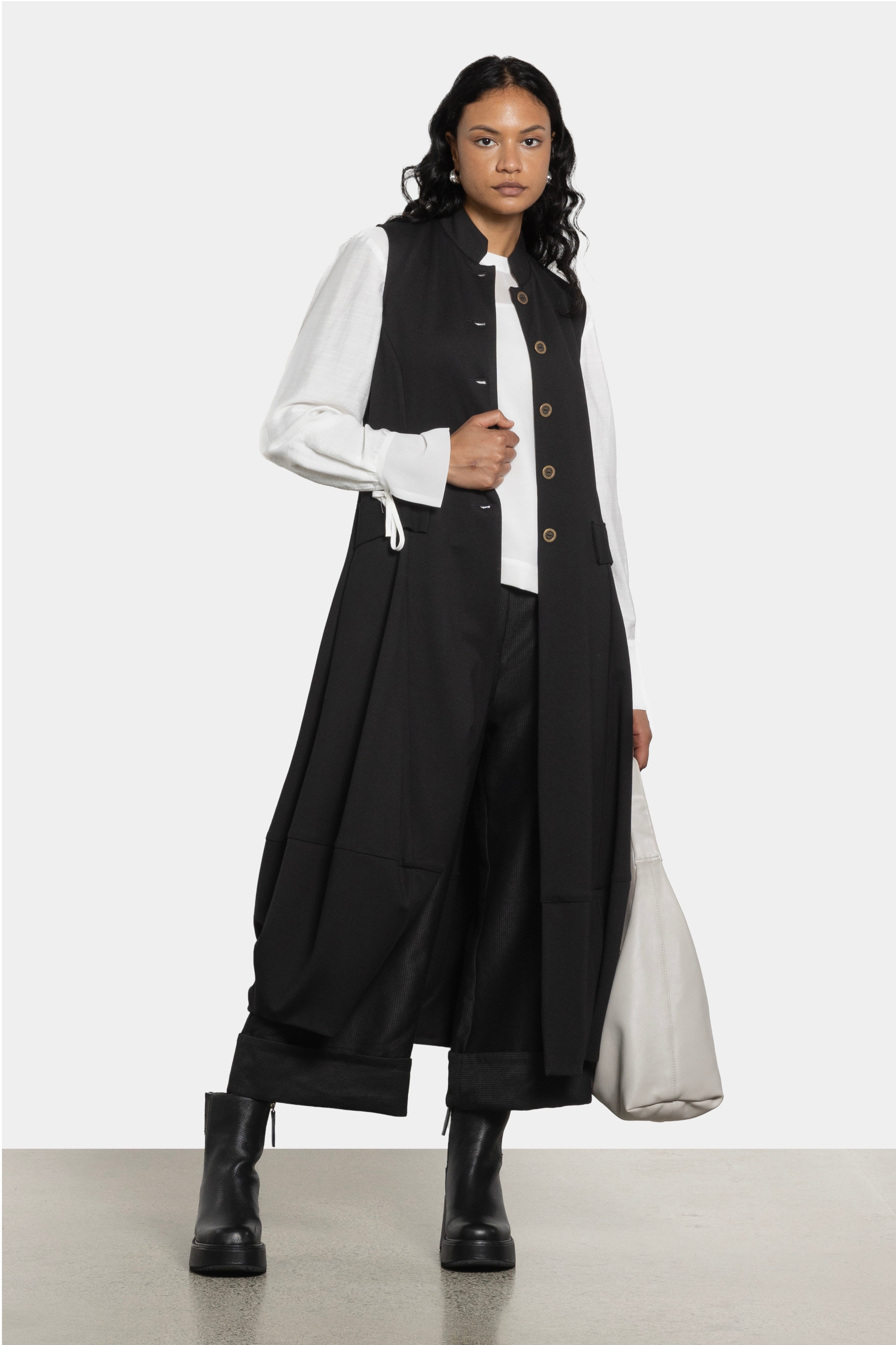 Carla Long Sleeveless Waistcoat