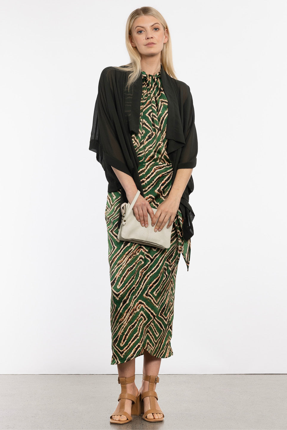 Cascade Sheer Short Kimono