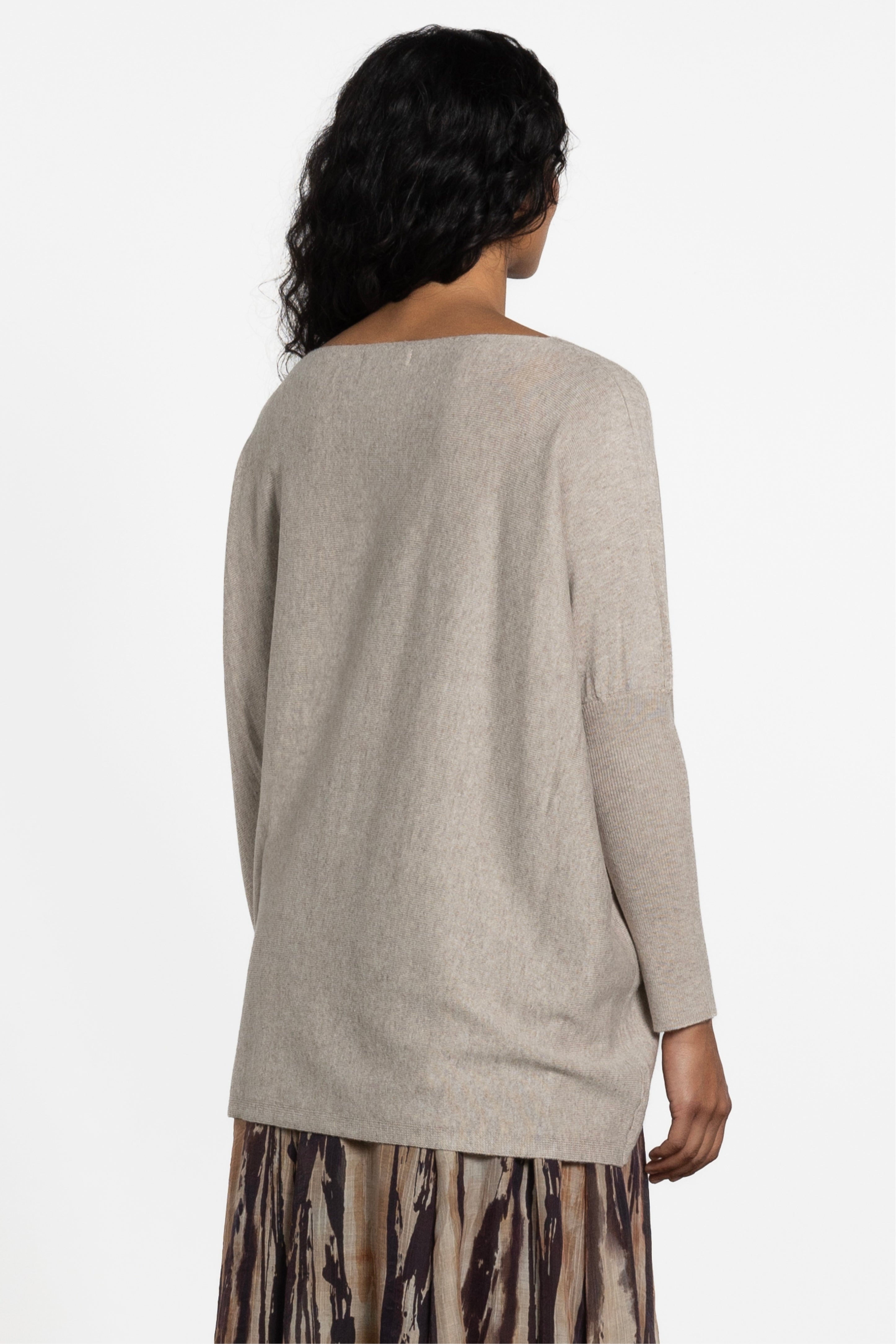 Cece Dropped Shoulder Long Sleeve Knit Top