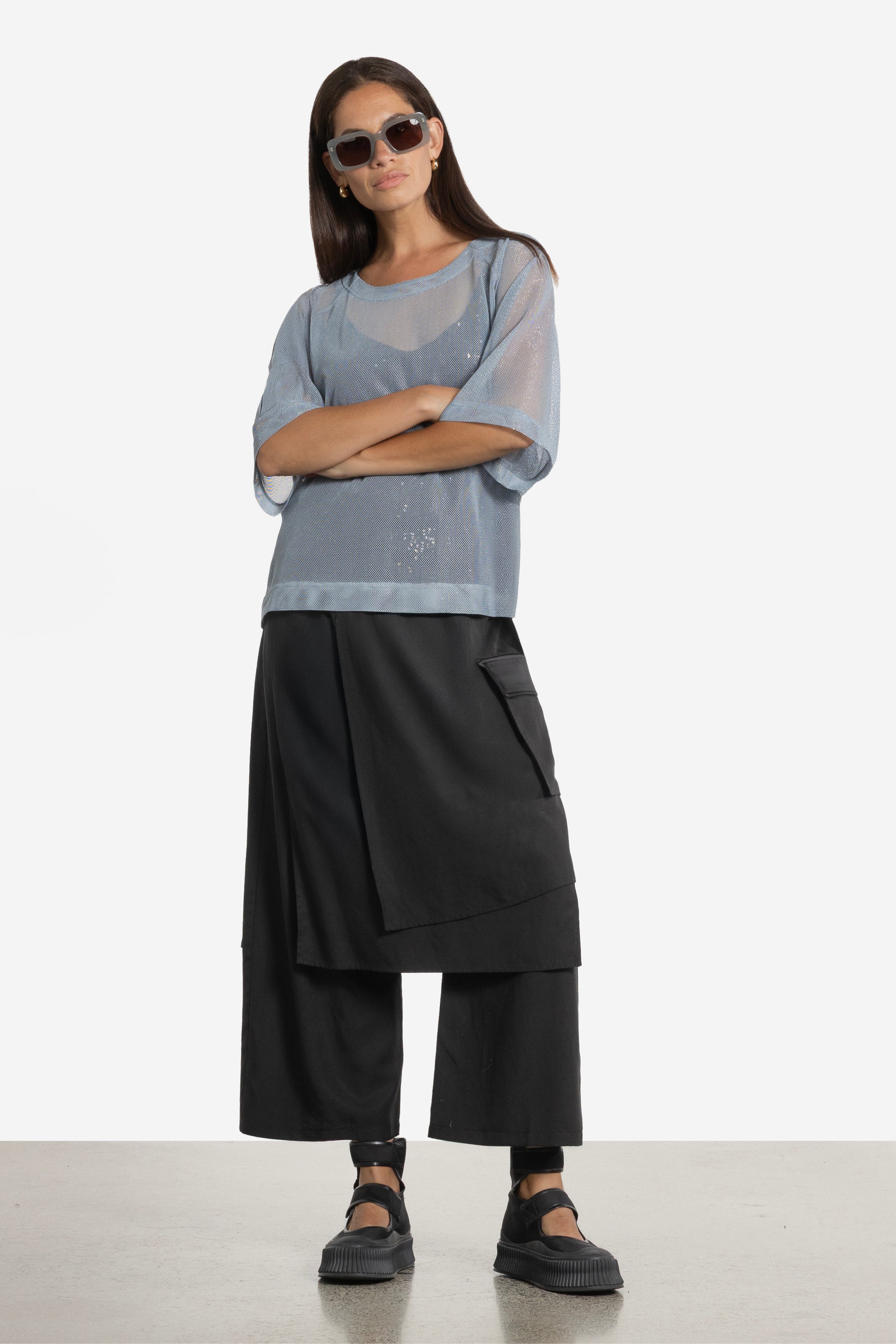 Chase Asymmetric Layered Pants