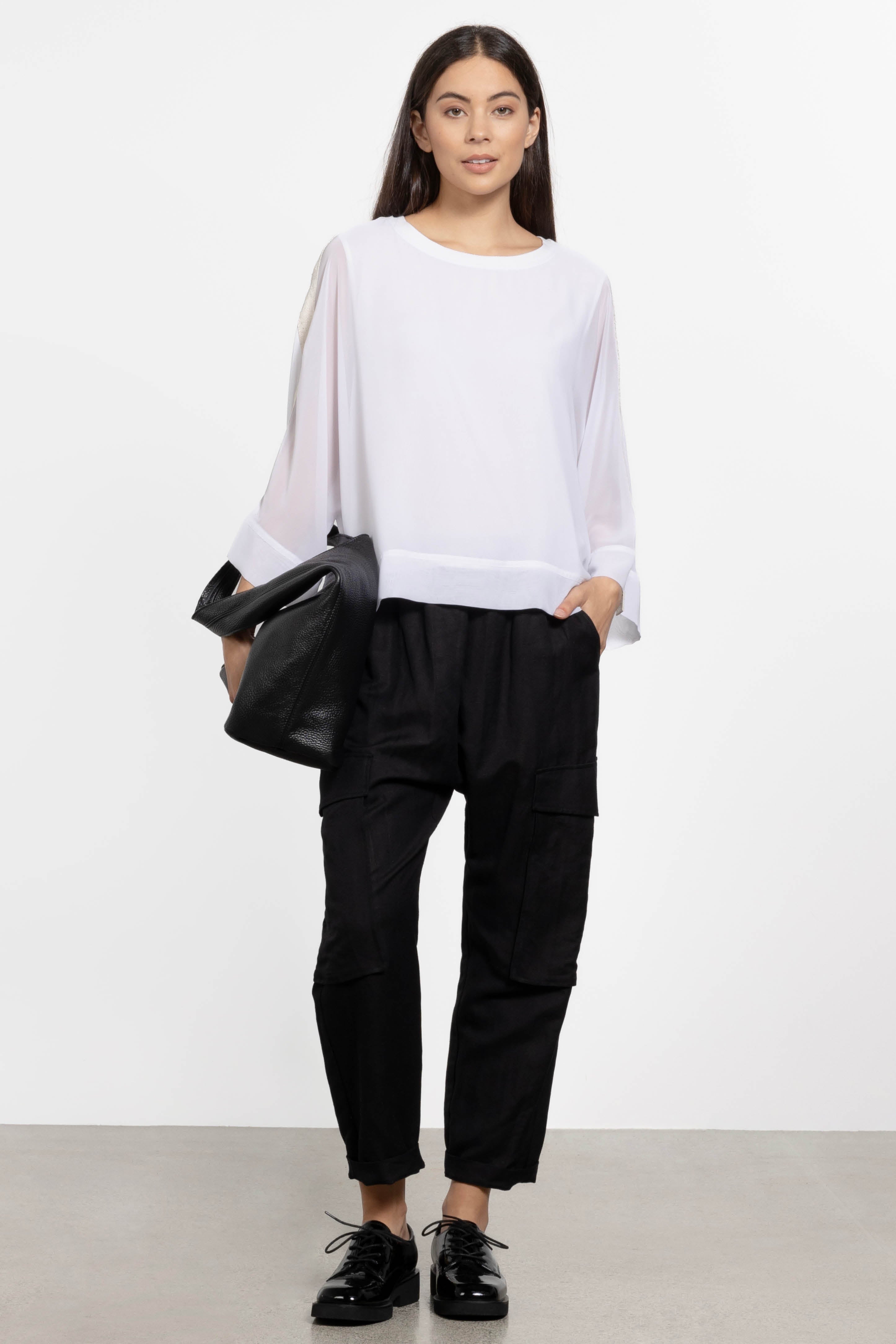 Dazzle Cargo Linen Pant