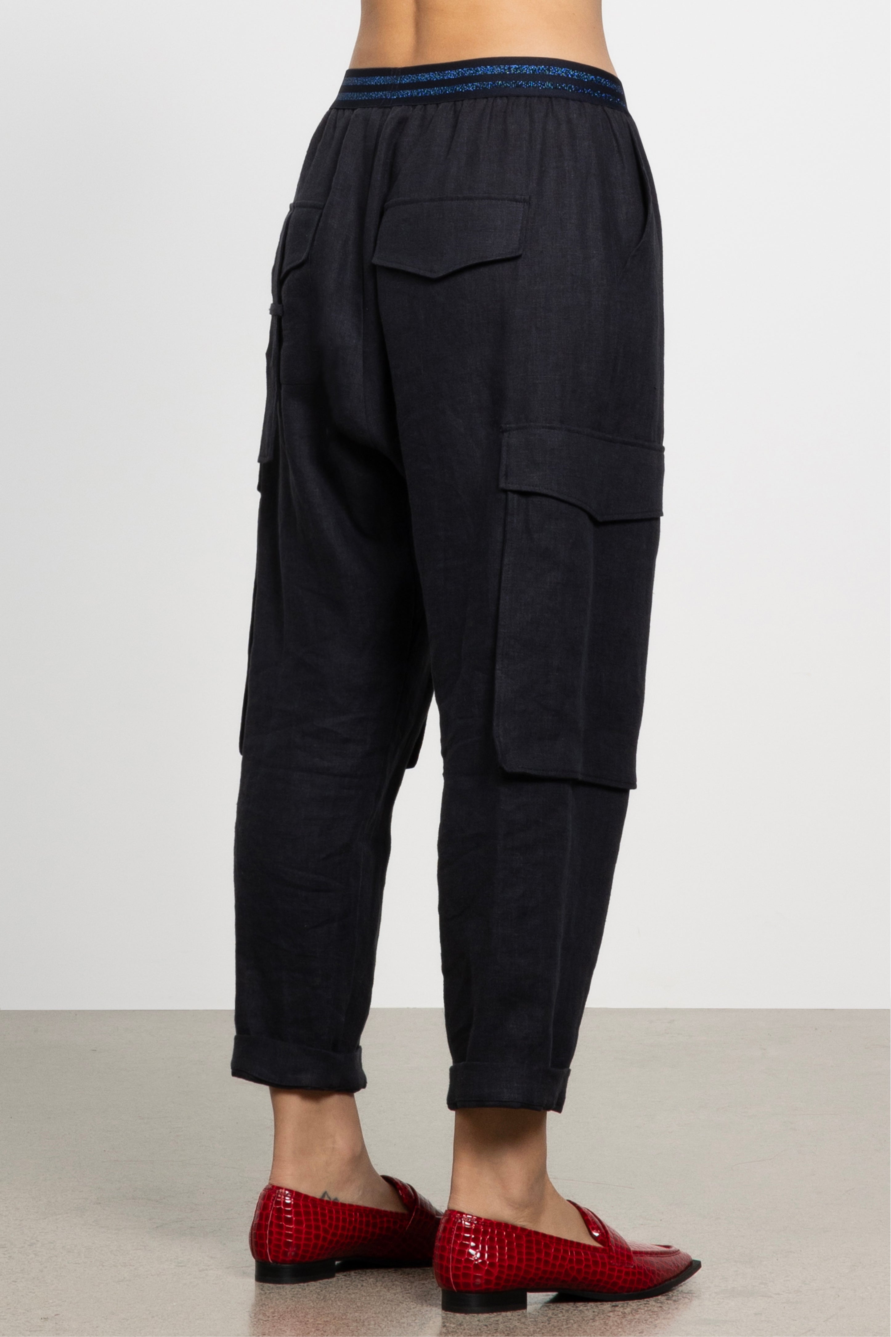 Dazzle Cargo Linen Pant