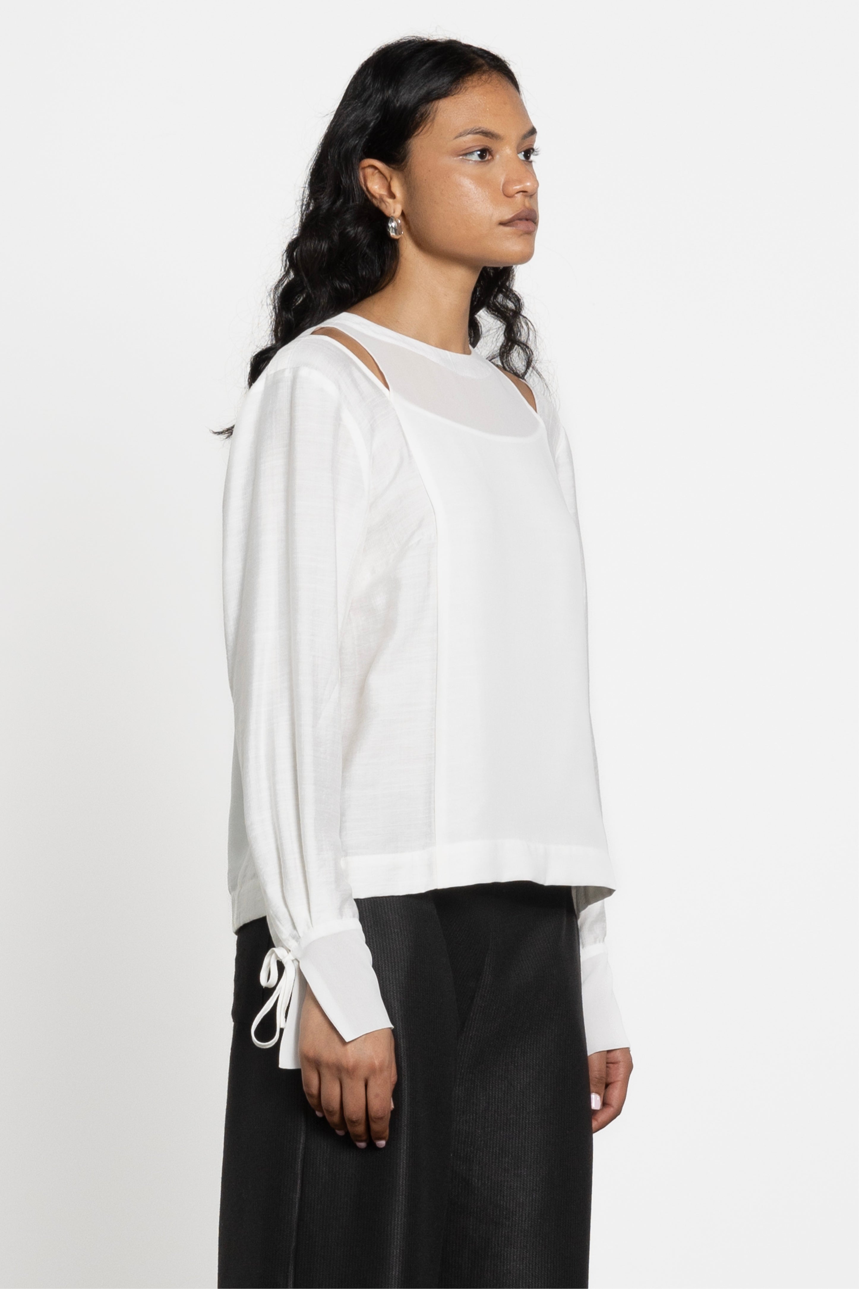 Epic Cut Out Shoulder Long Sleeve Top