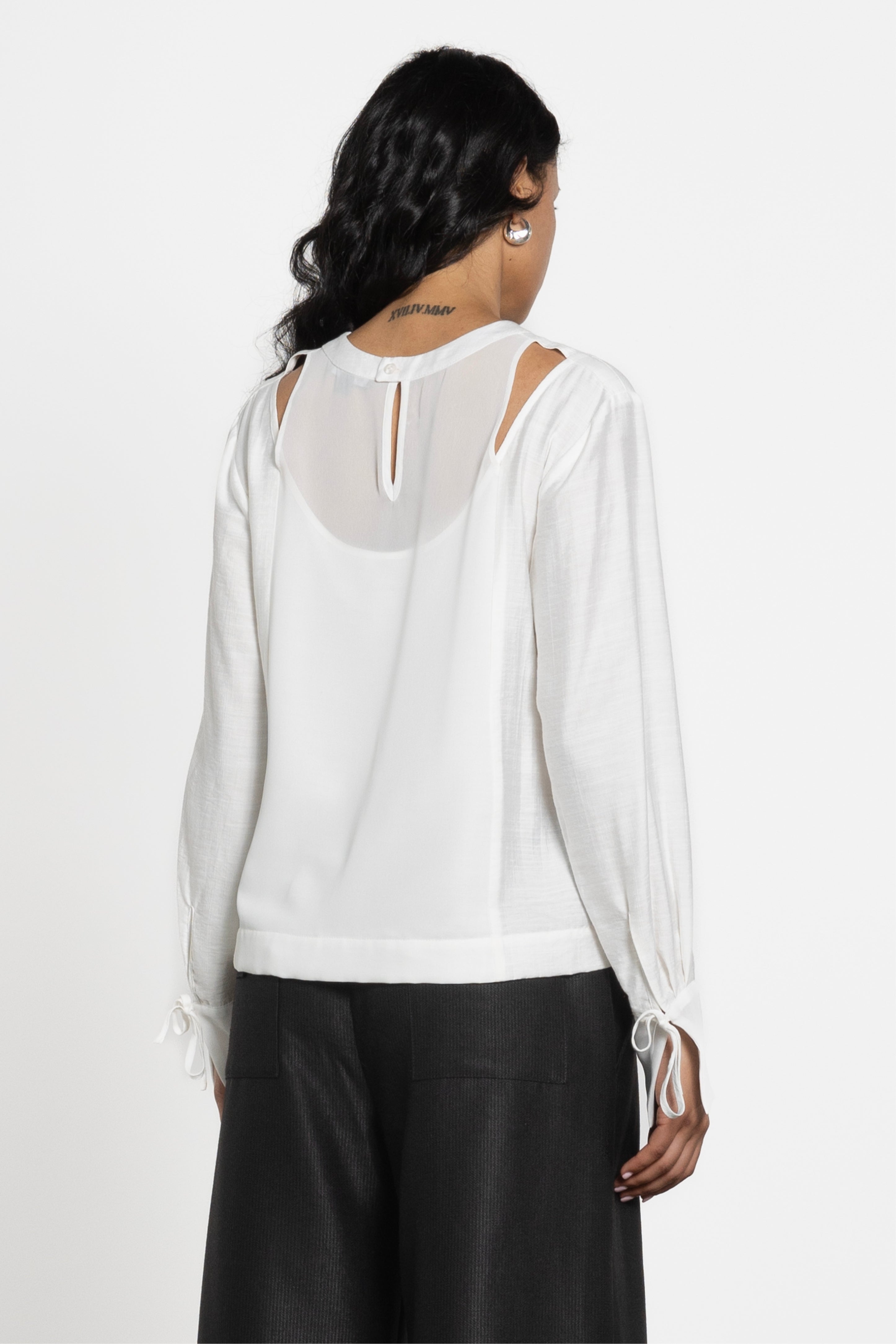 Epic Cut Out Shoulder Long Sleeve Top