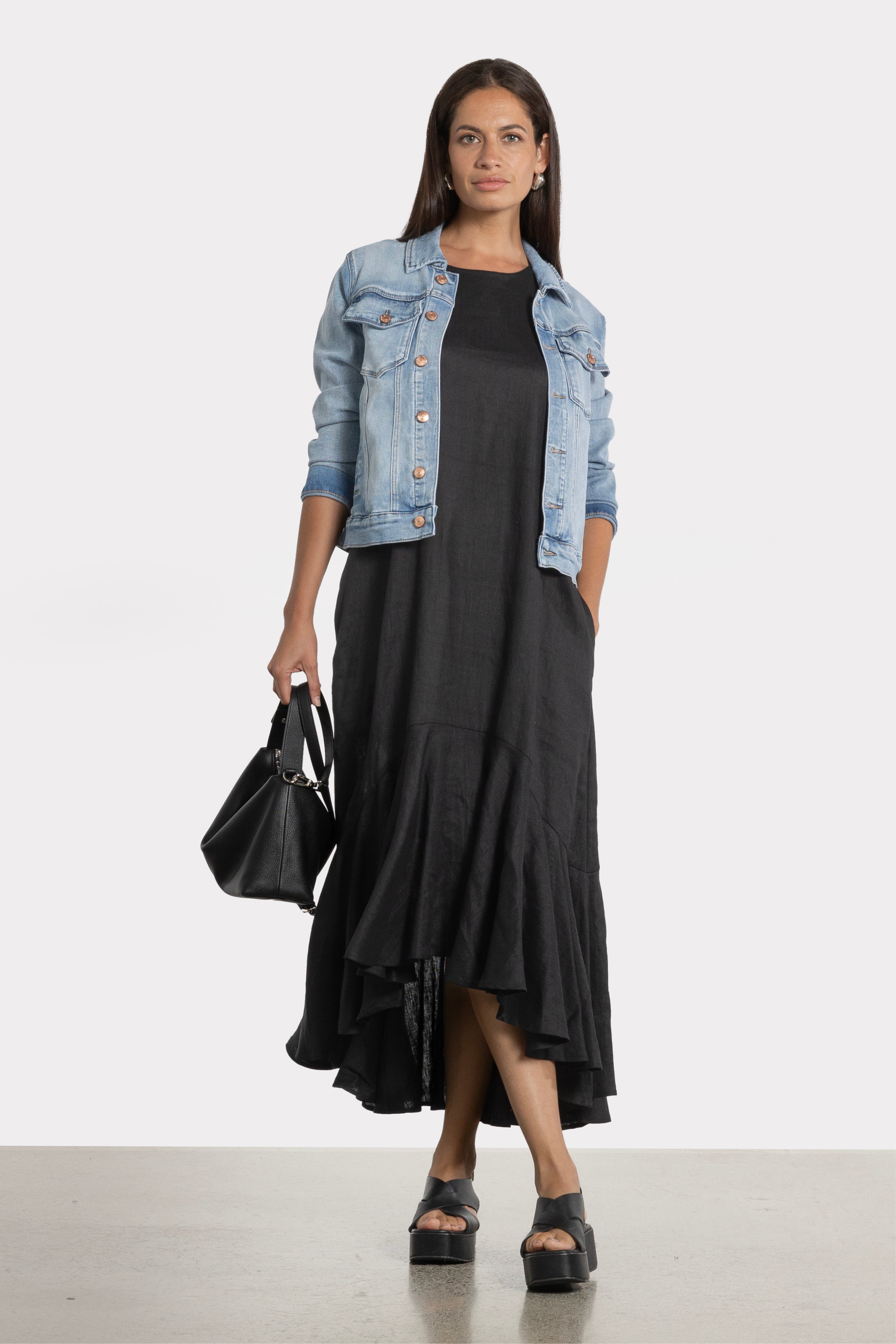 Evelyn Linen Dress