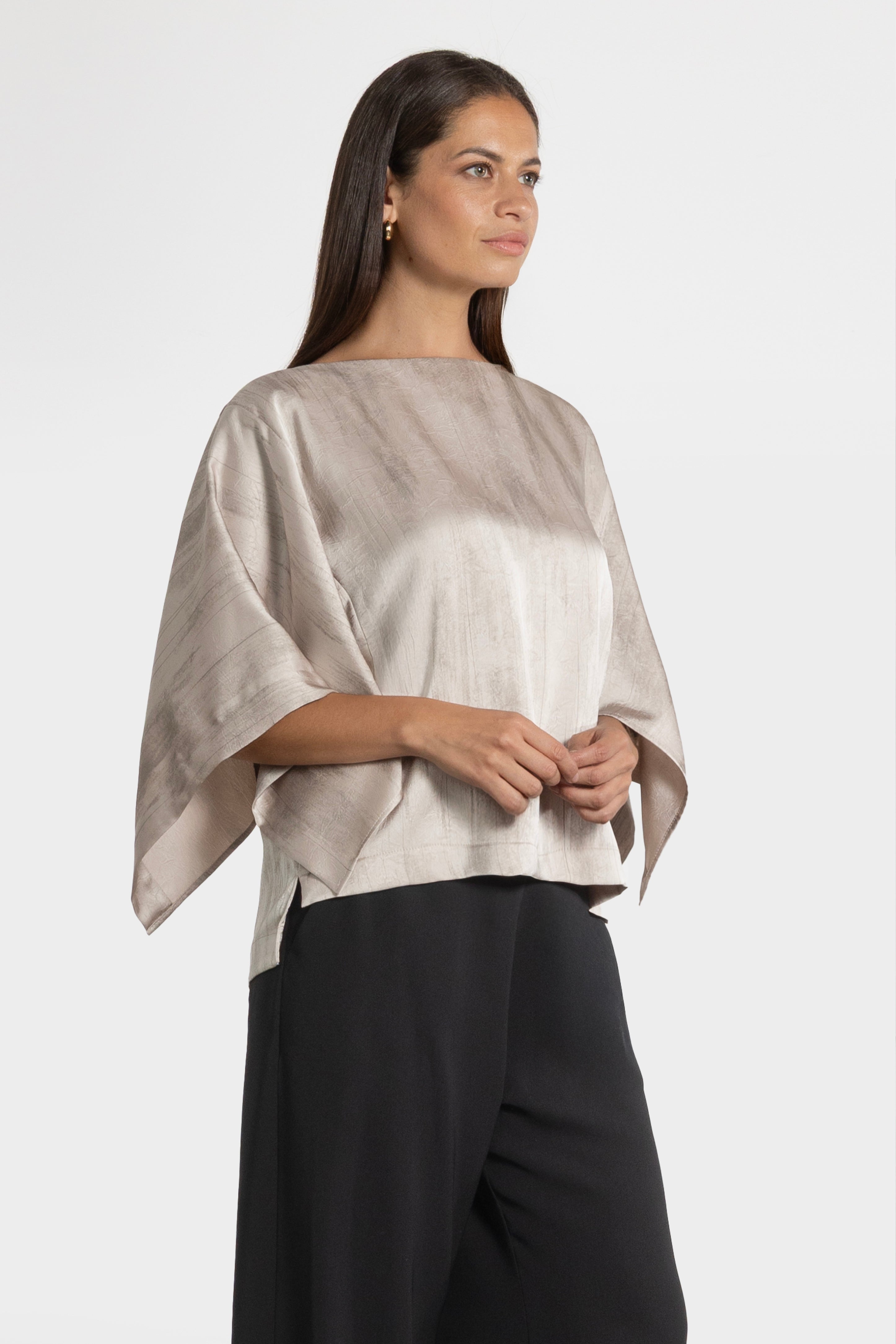 Faye Drape Sleeve Top