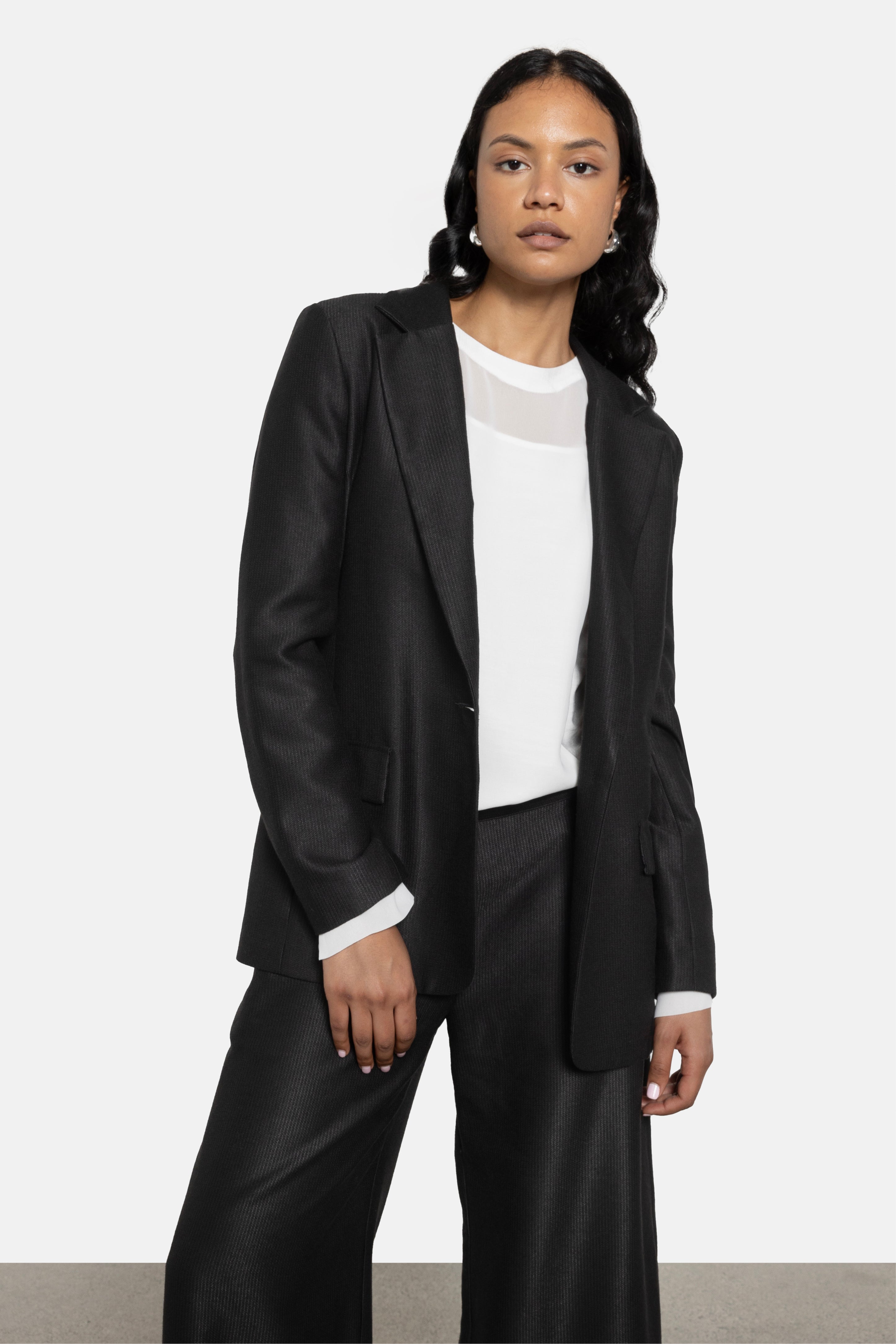 Forum Cut-Out Stripe Blazer
