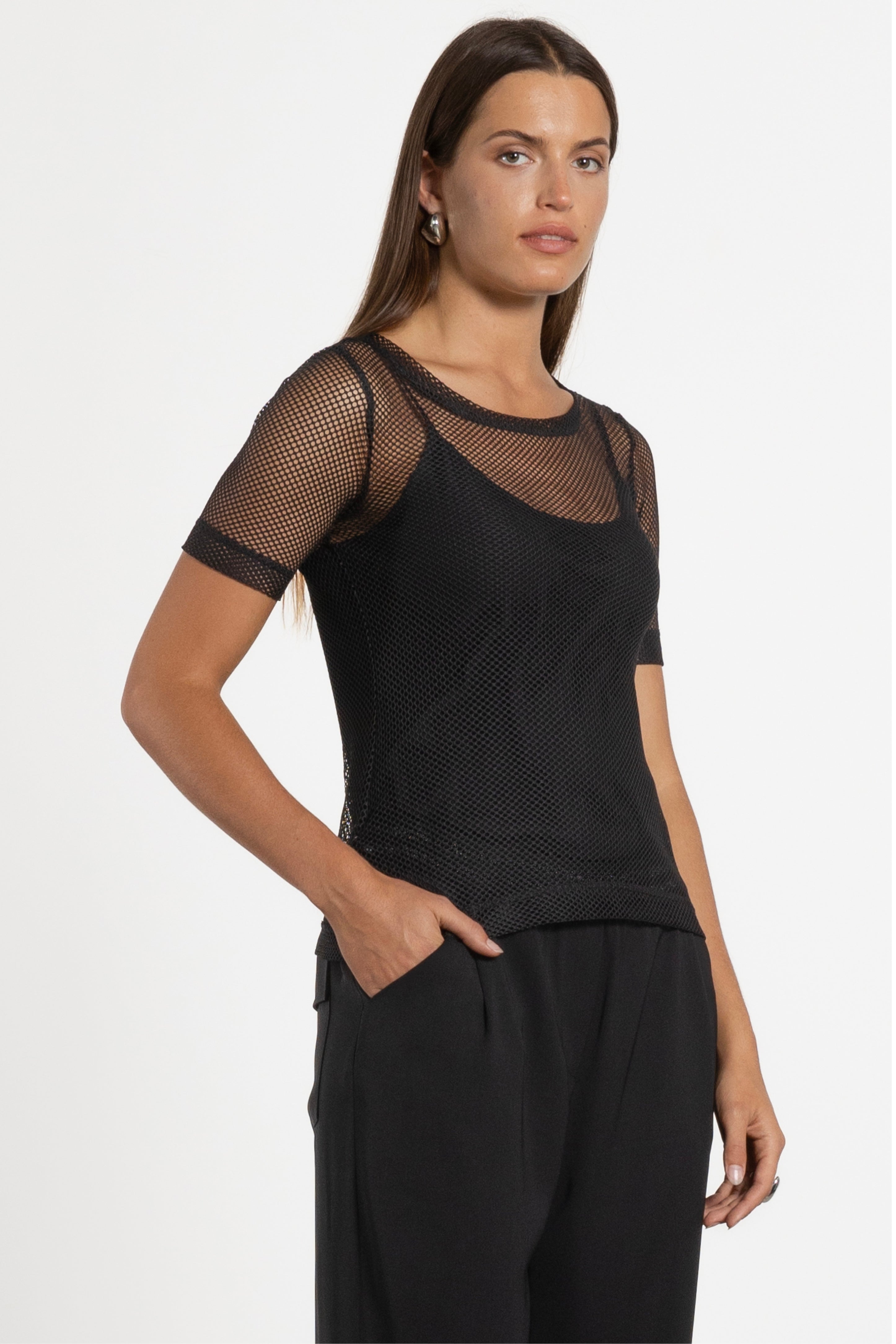 Gem Mesh Tee