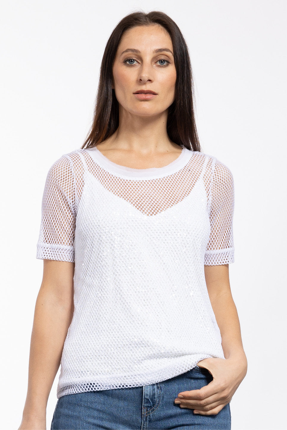 Gem Mesh Tee